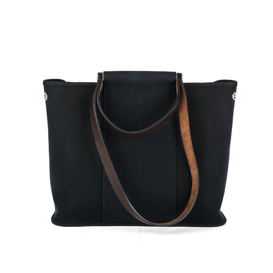 Hermes Canvas Bag Black - M Stamp