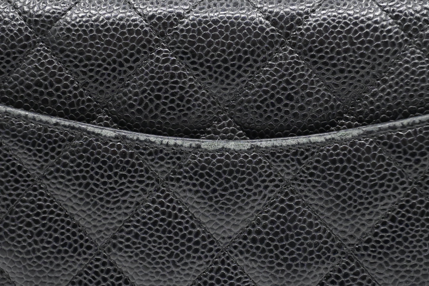 Chanel Wallet on Chain in Black MattelassÃ© Caviar Leather