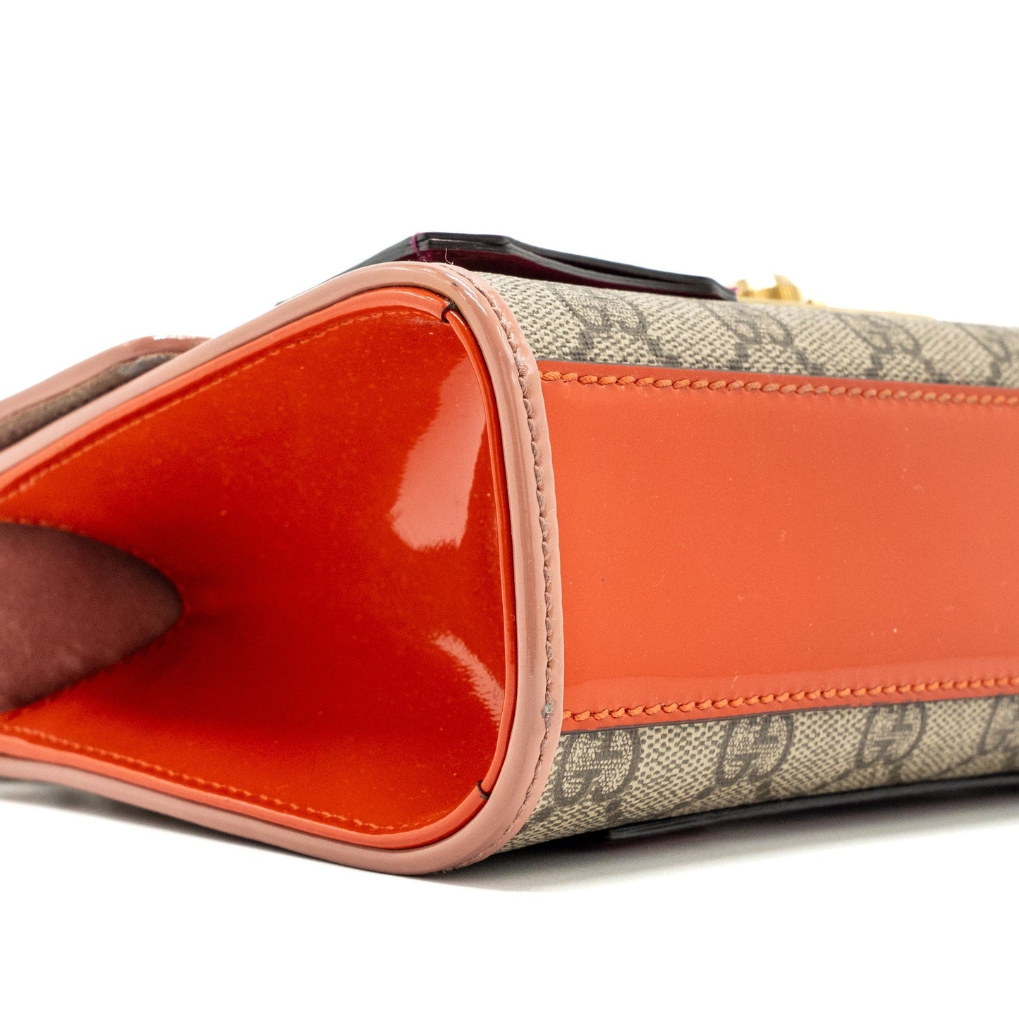Gucci padlock crossbody bag canvas / patent multicolour