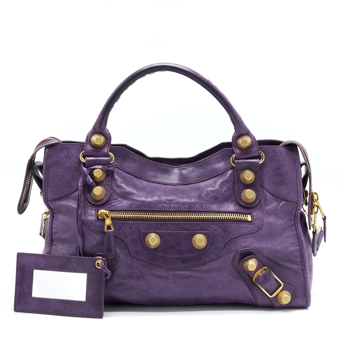 Balenciaga Giant City Purse Purple