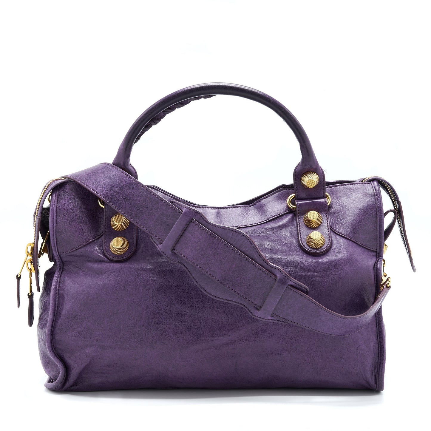 Balenciaga Giant City Purse Purple