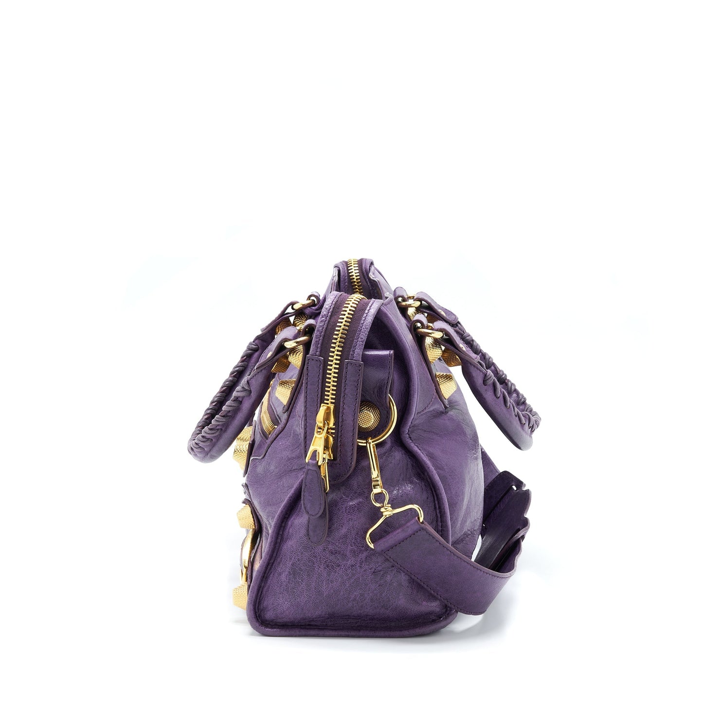 Balenciaga Giant City Purse Purple
