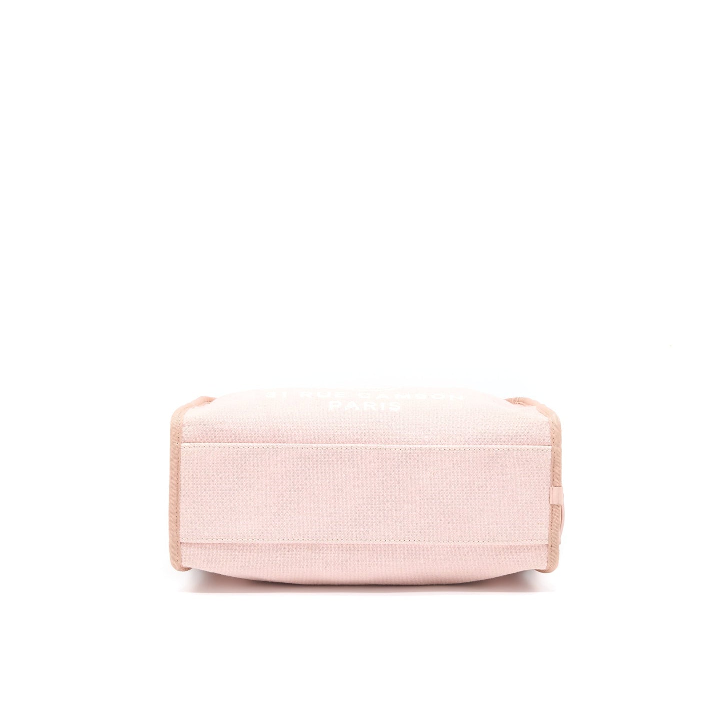Chanel Deauville Bowling Bag Canvas/Leather Light Pink SHW