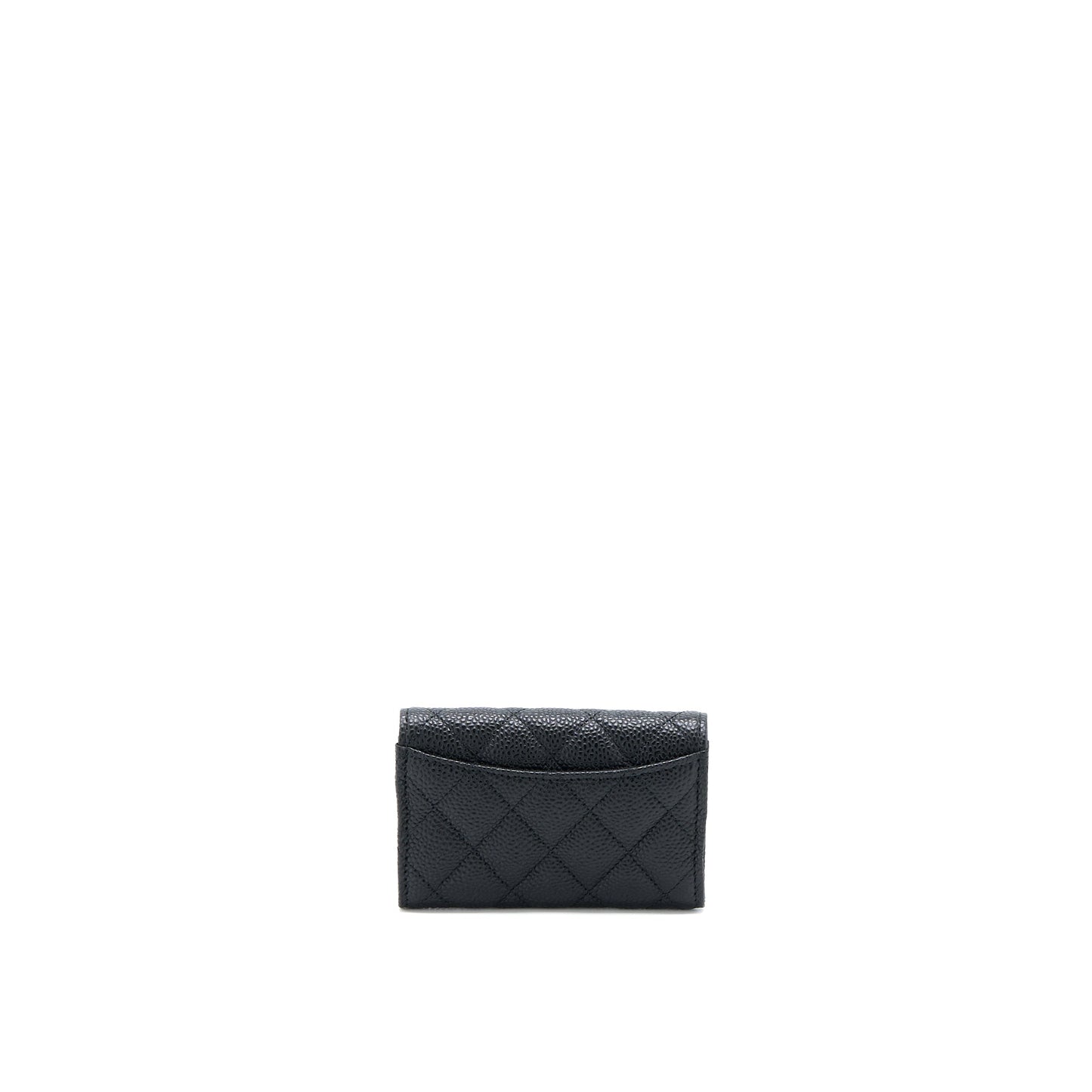 Chanel Classic Flap  Holder Caviar Leather Black LGHW