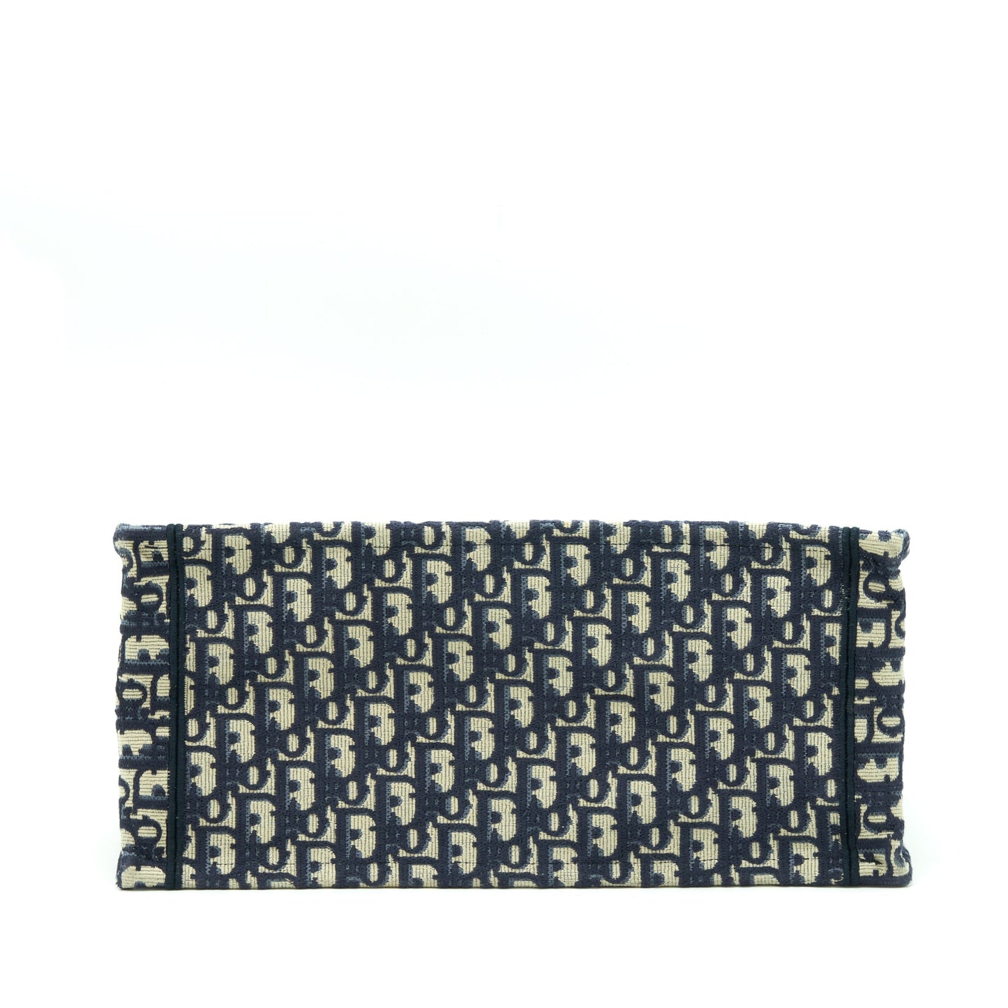 Dior Small Book Tote Purse Blue Oblique Jacquard
