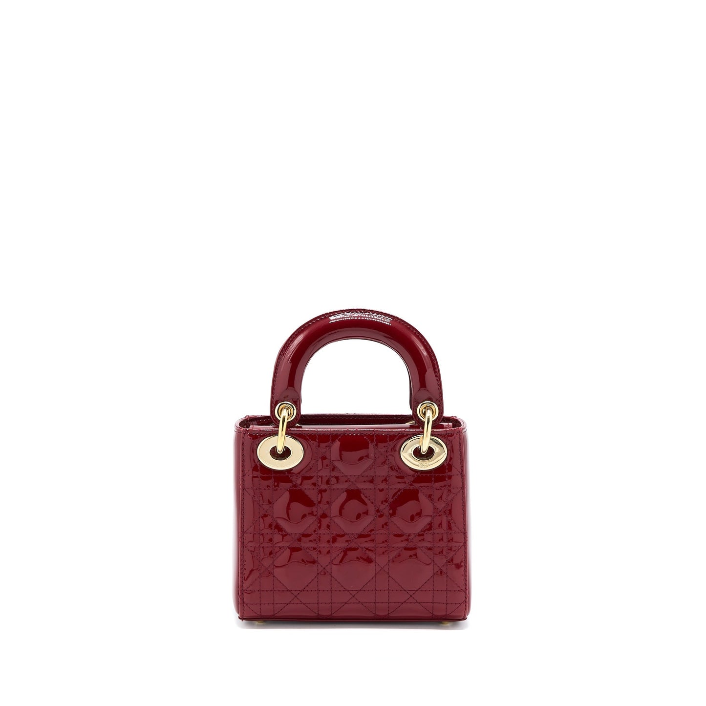Dior Mini Lady Dior Patent Red
