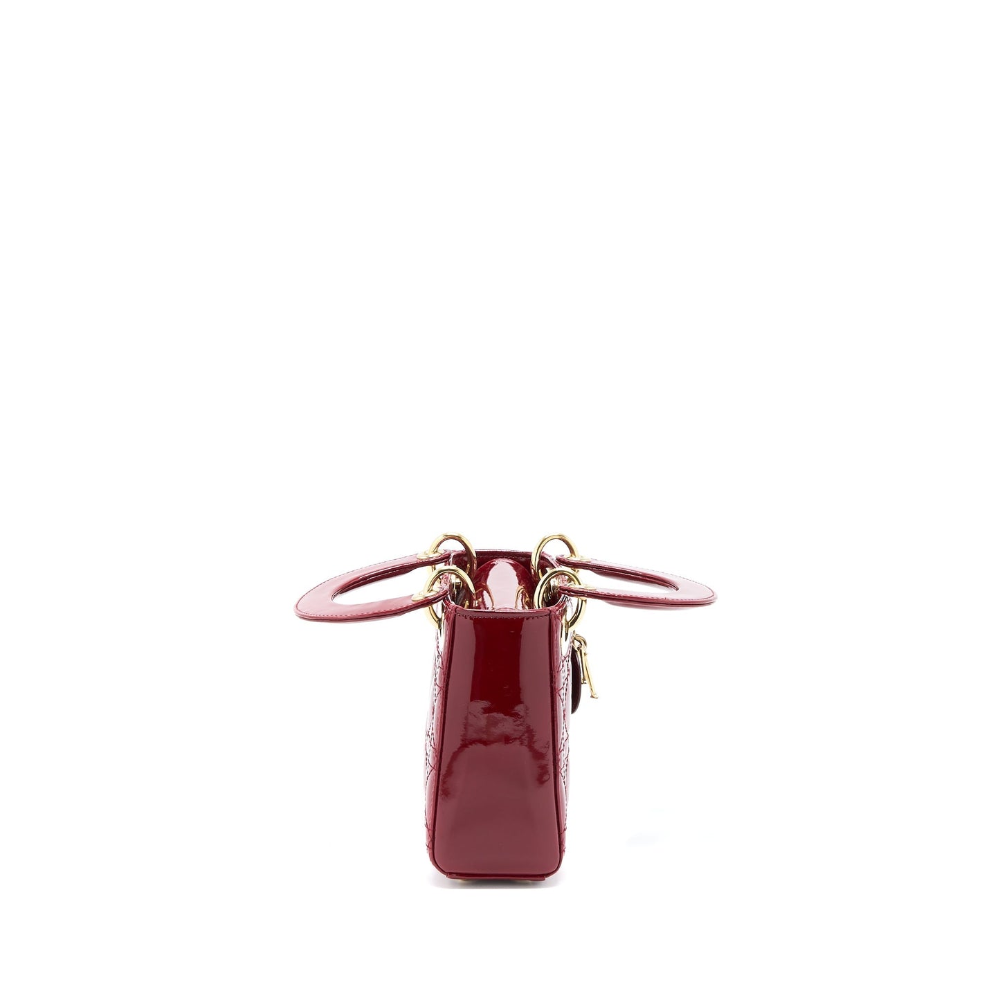 Dior Mini Lady Dior Patent Red