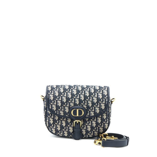 Dior Medium Bobby Purse Blue Dior Oblique Jacquard