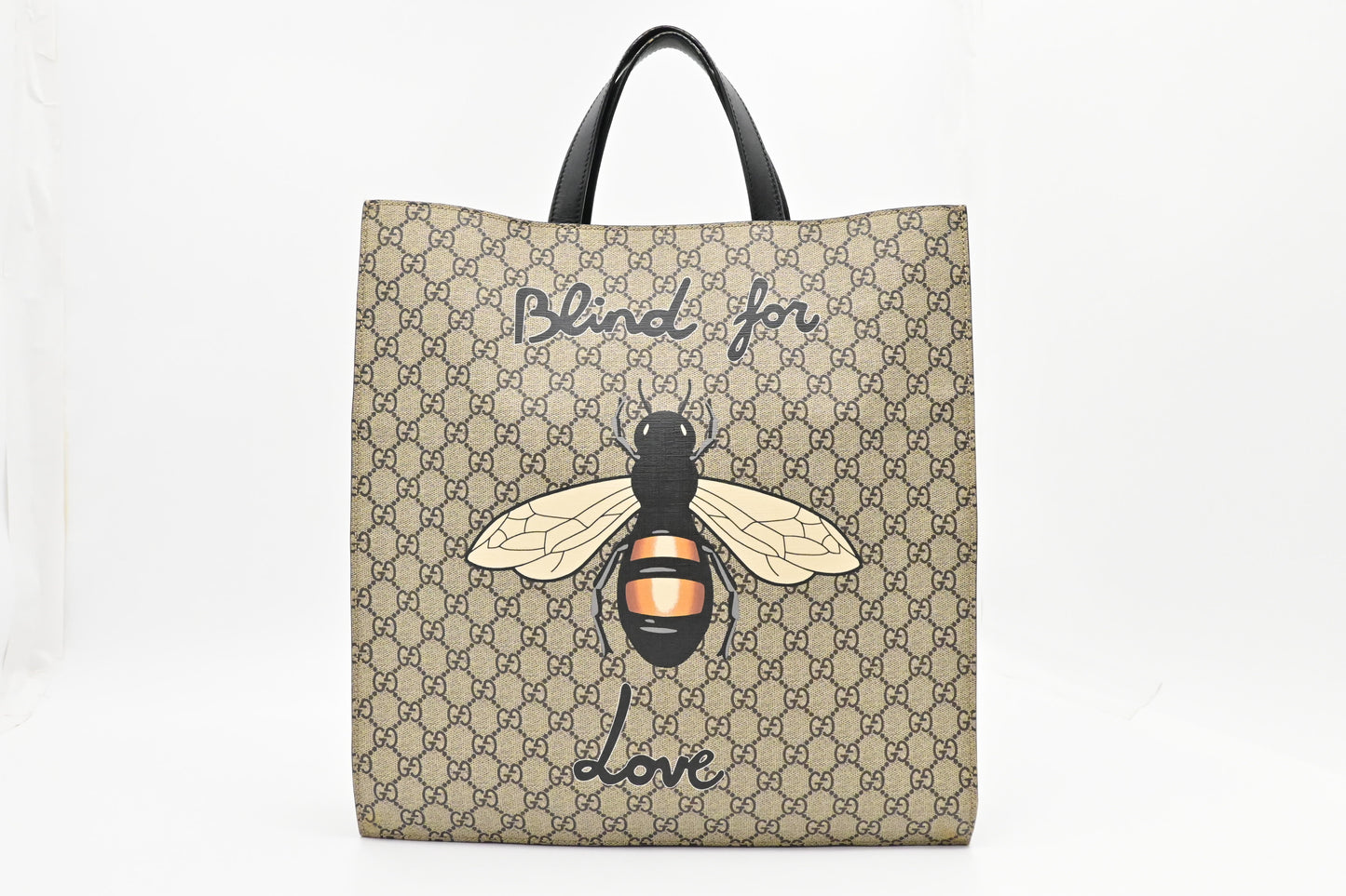 Gucci Blind For Love Bee Tote in GG Supreme Canvas