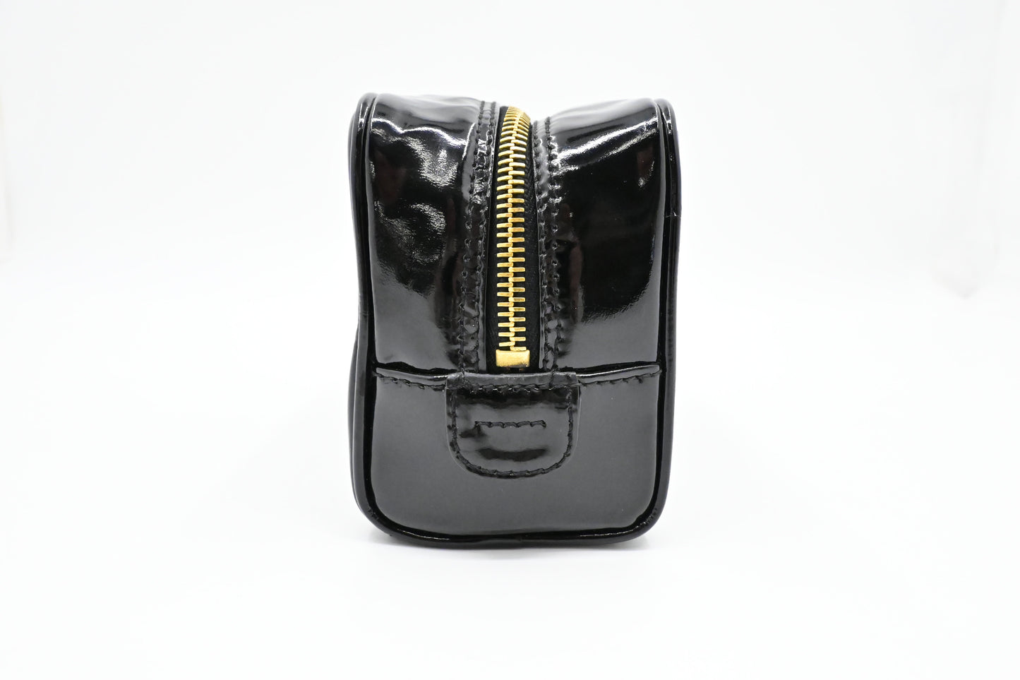 Chanel Cosmetics Pouch in Black Patent Leather