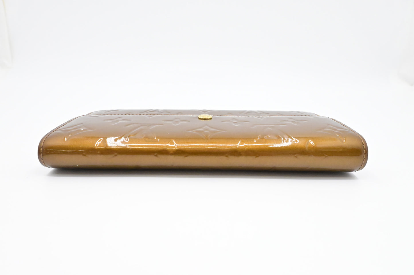 Louis Vuitton Sarah Wallet in Bronze Vernis Leather