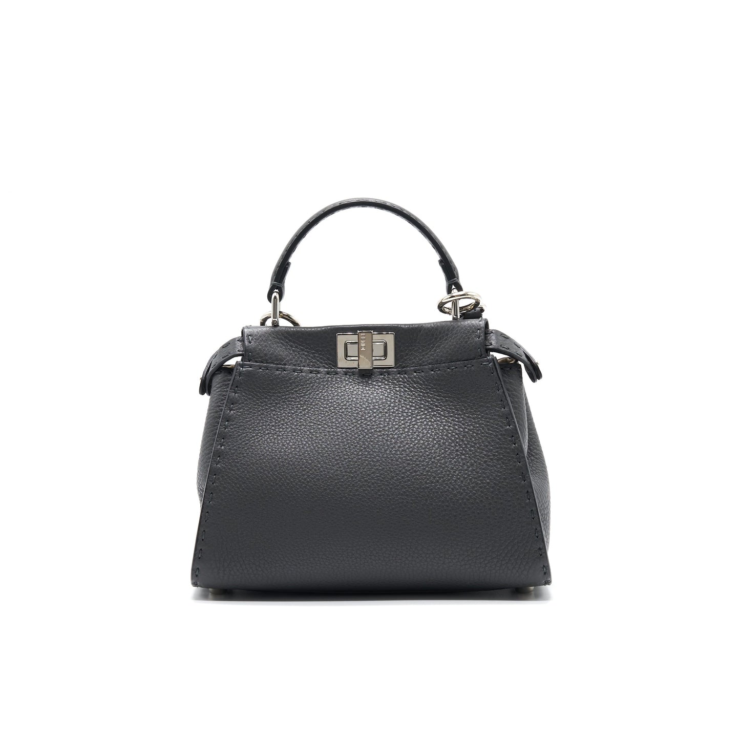 Fendi Peekaboo Iconic Mini Grey SHW