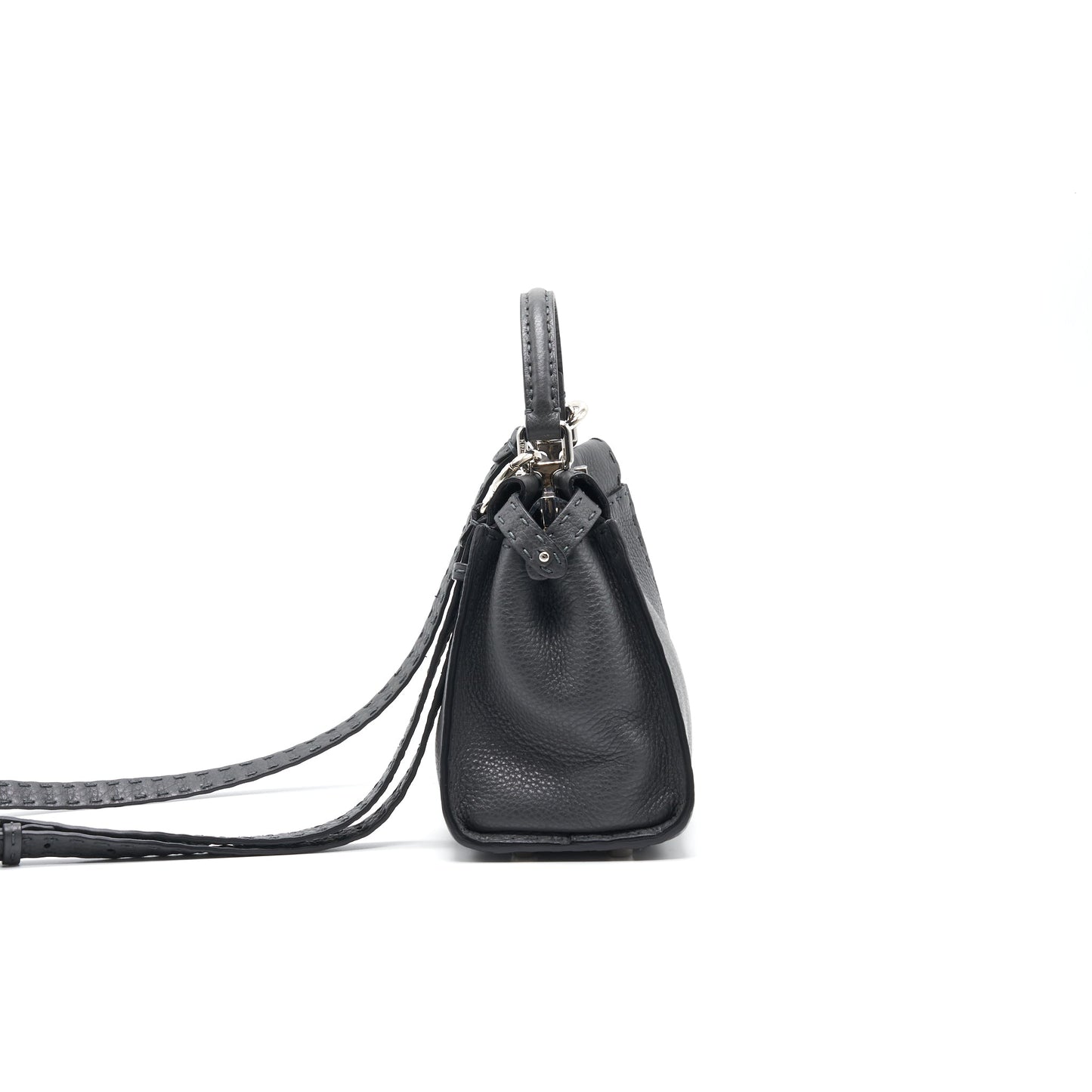 Fendi Peekaboo Iconic Mini Grey SHW
