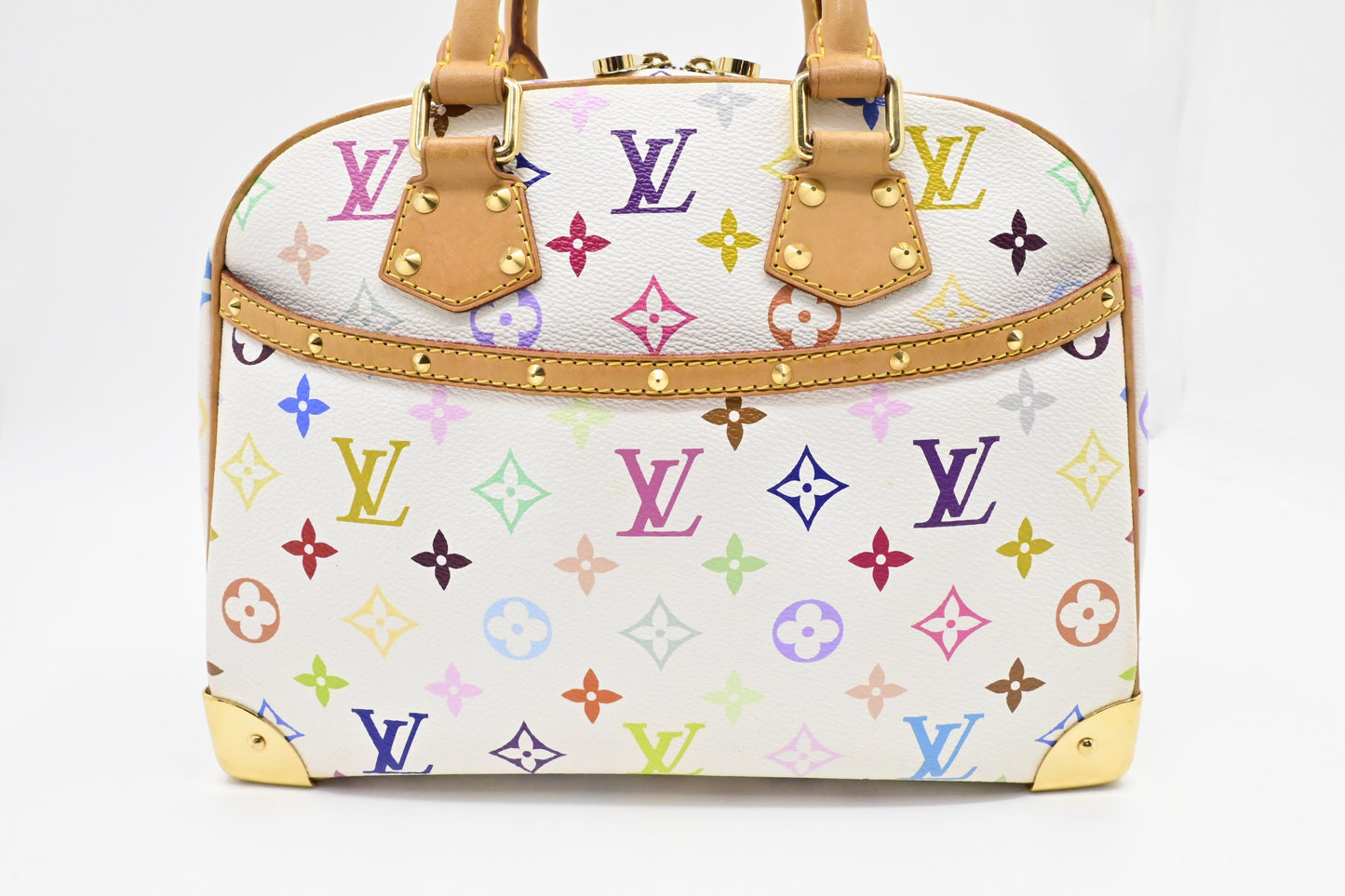 Louis Vuitton Trouville in White Multicolor Canvas