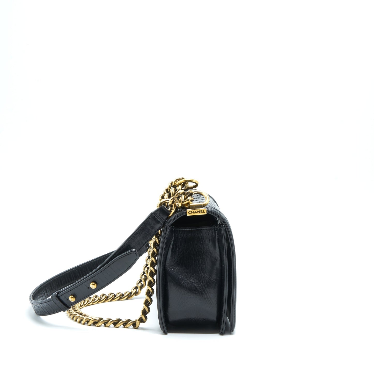 Chanel Medium Boy Bag Calfskin Black GHW