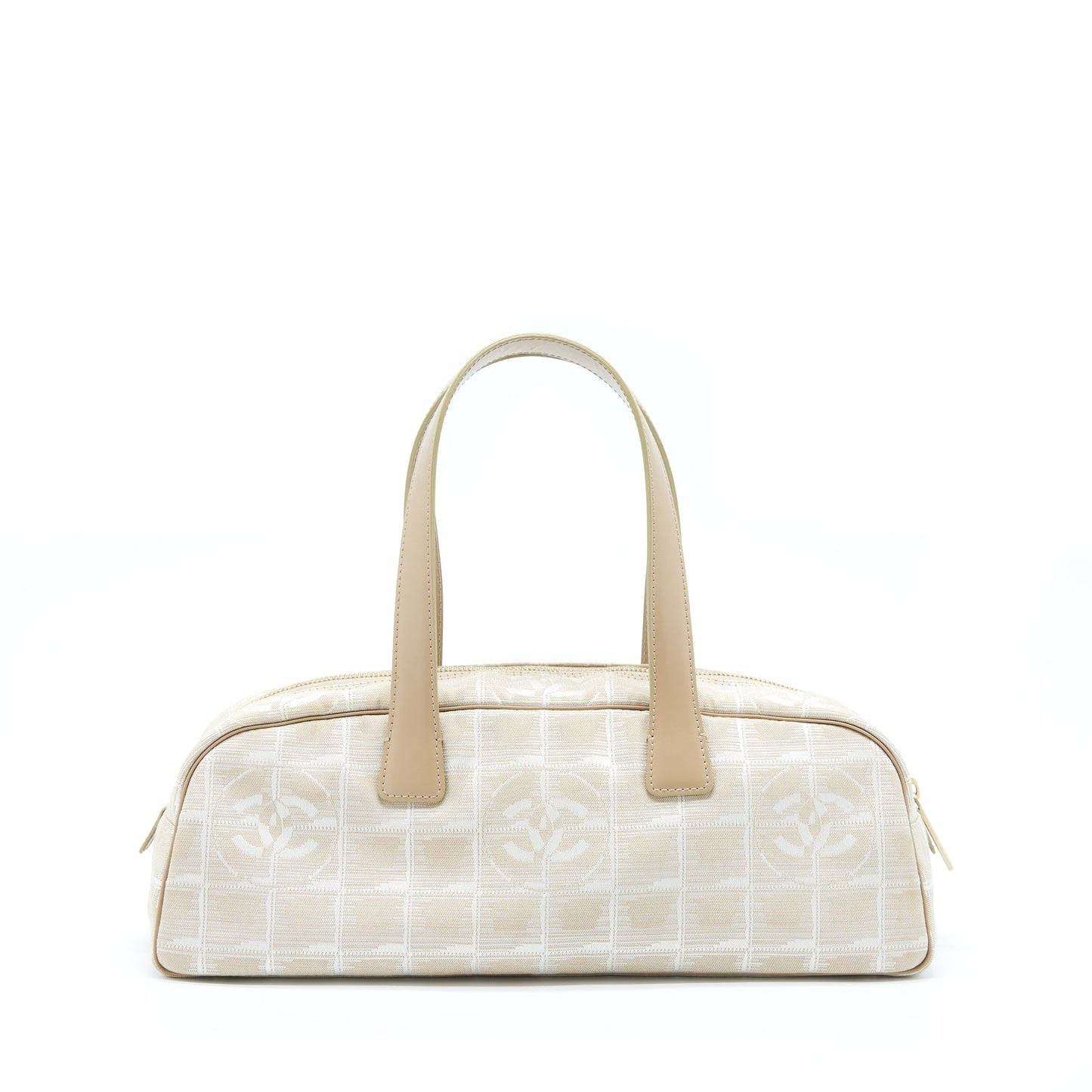 Chanel   Travel Line Bowler Bag Canvas And Leather LGHW