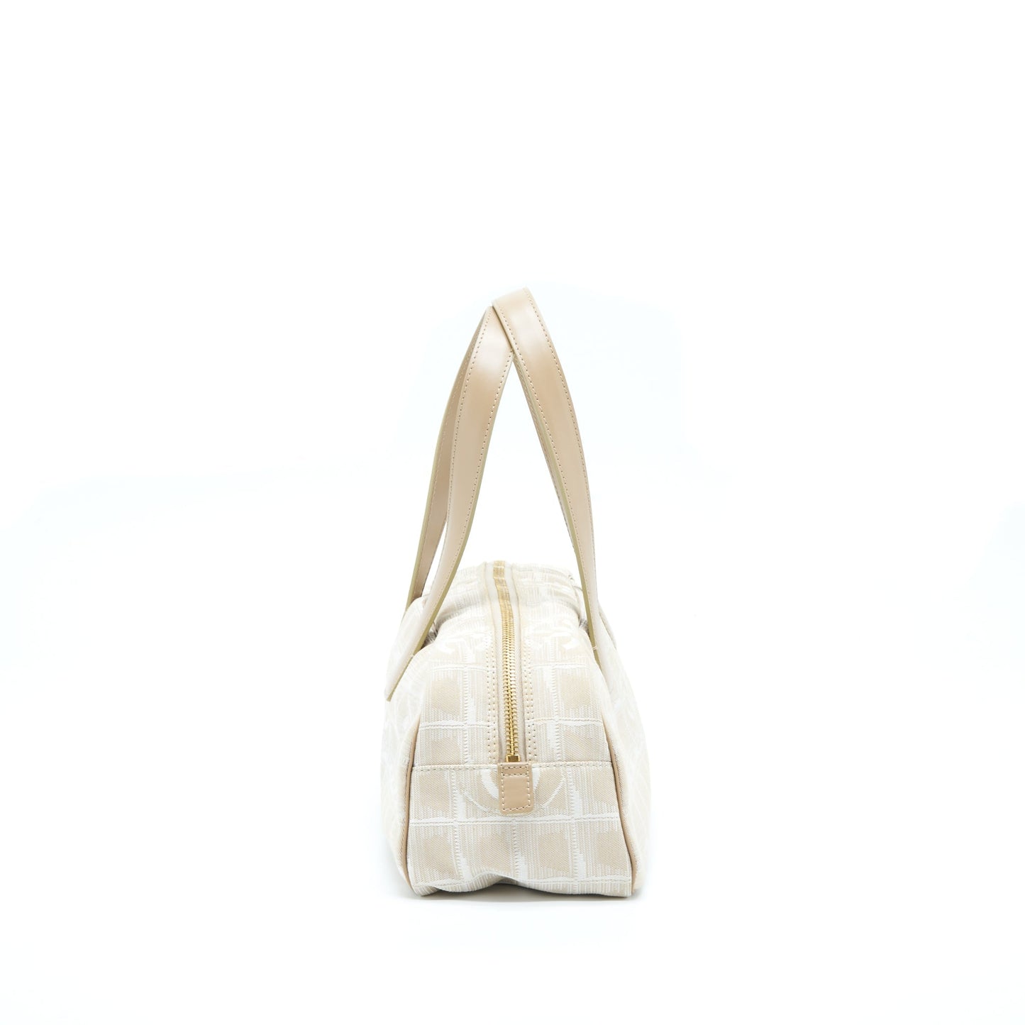 Chanel   Travel Line Bowler Bag Canvas And Leather LGHW