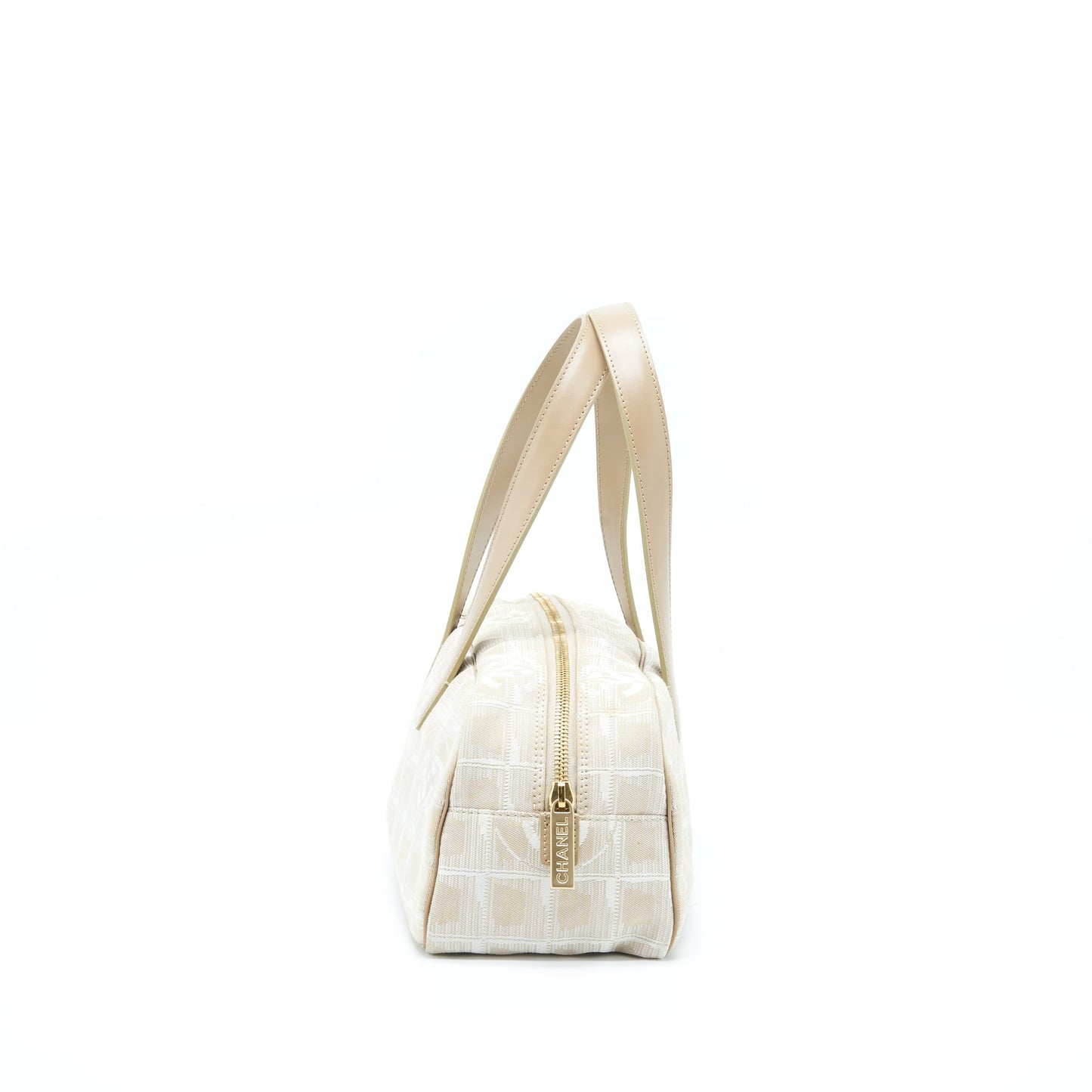 Chanel   Travel Line Bowler Bag Canvas And Leather LGHW