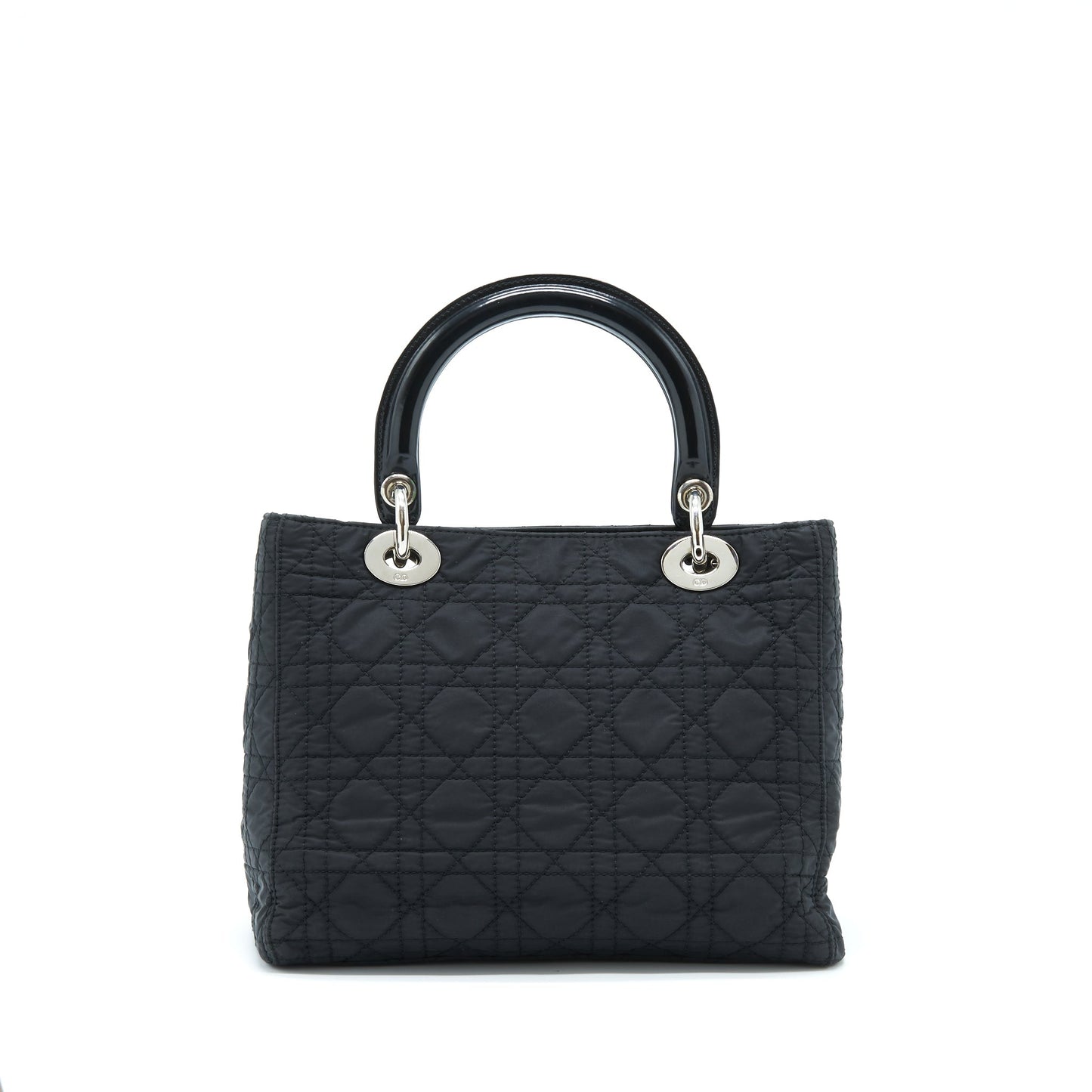 Dior   Medium Lady Dior Nylon/Fabric Black