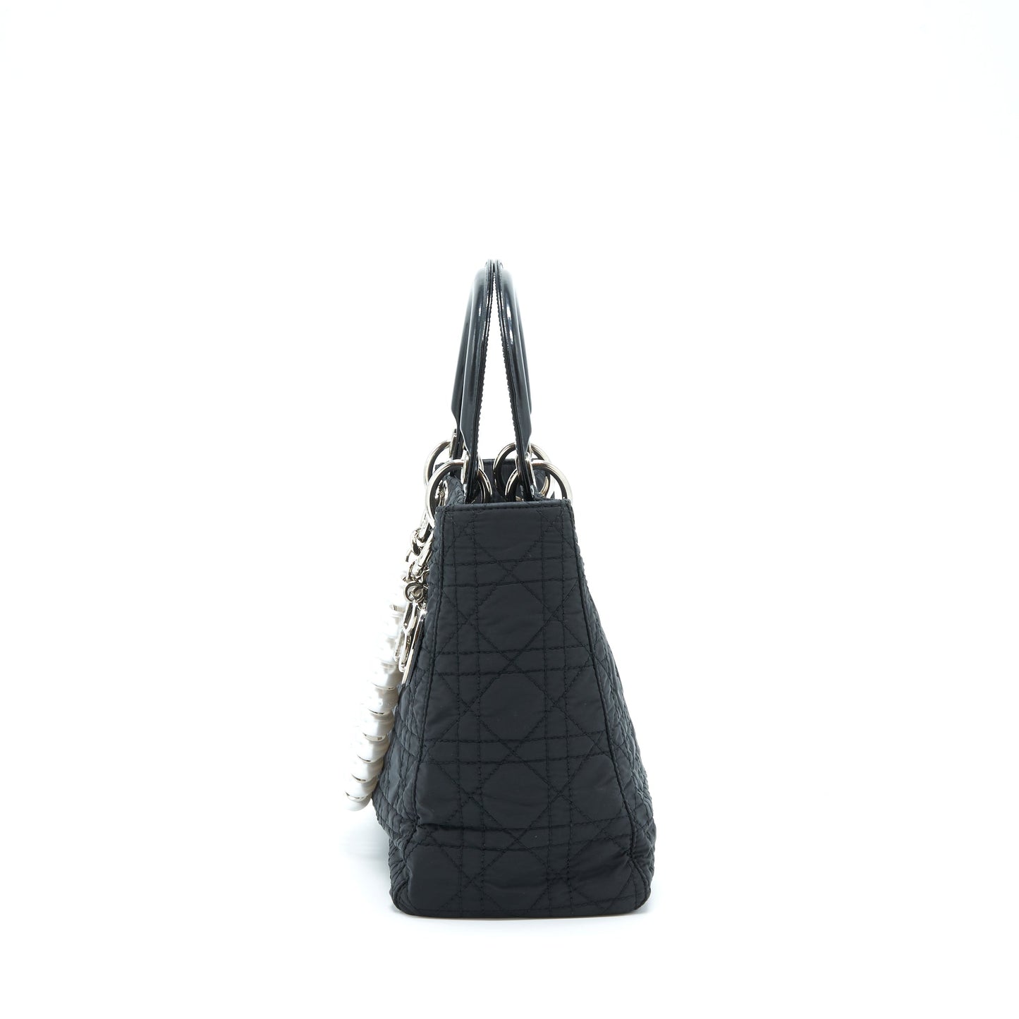 Dior   Medium Lady Dior Nylon/Fabric Black