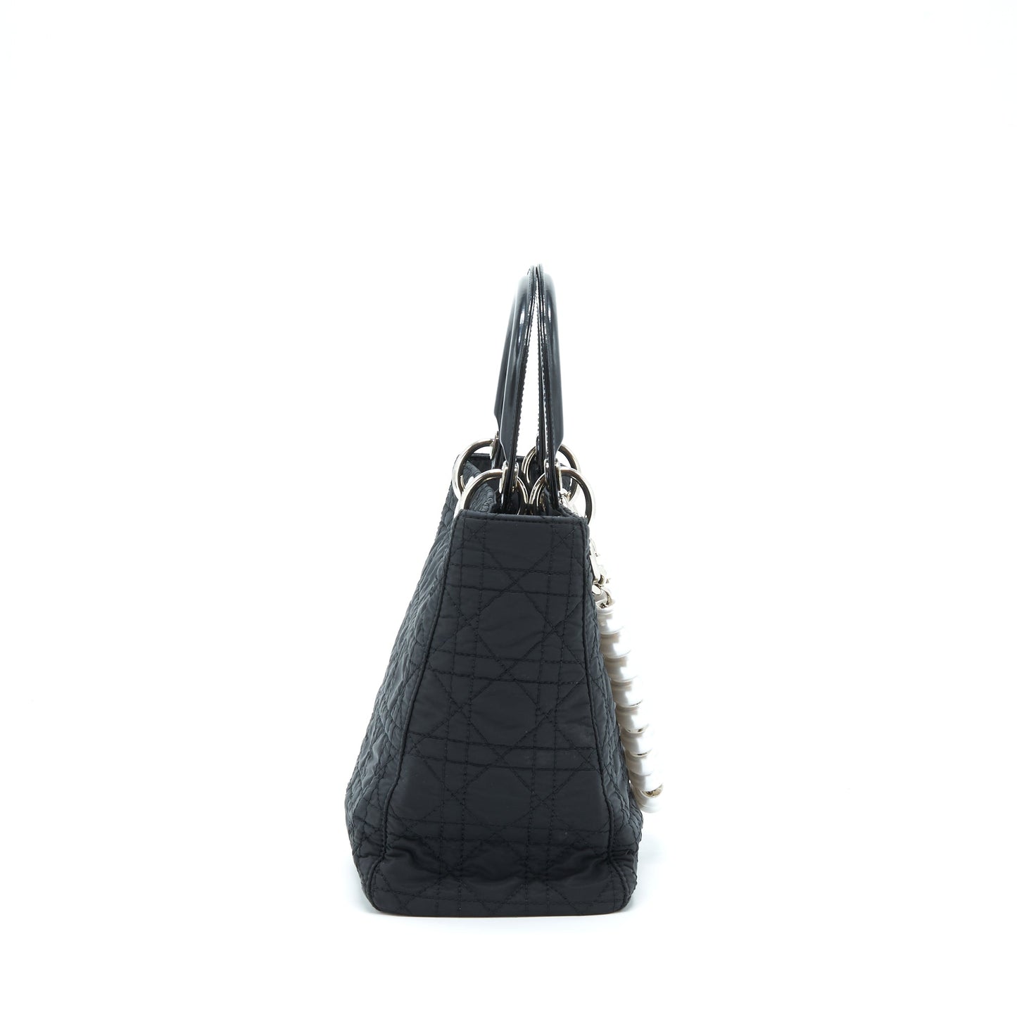 Dior   Medium Lady Dior Nylon/Fabric Black