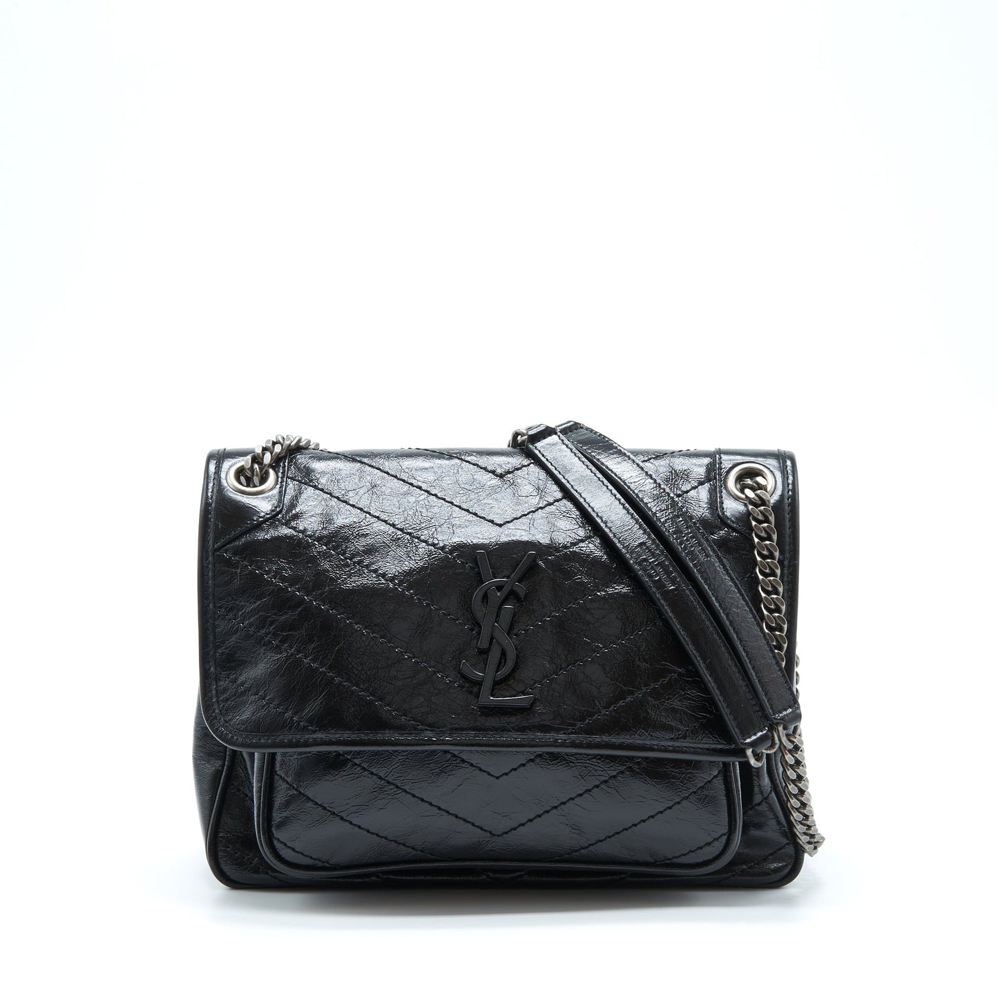 Saint Laurent/ Medium Niki Purse Calfskin Black