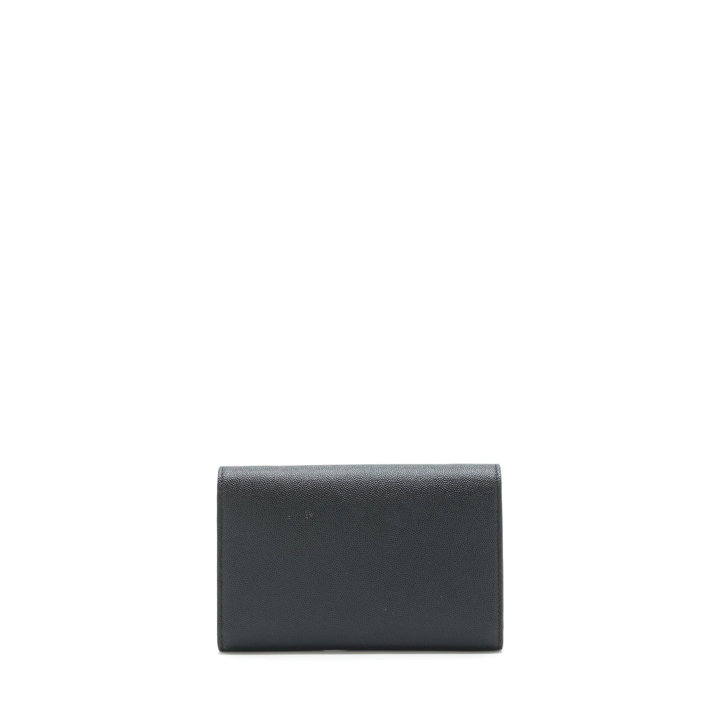 Saint Laurent/ Envelop Small Crossbody Purse Grained Calfskin Black