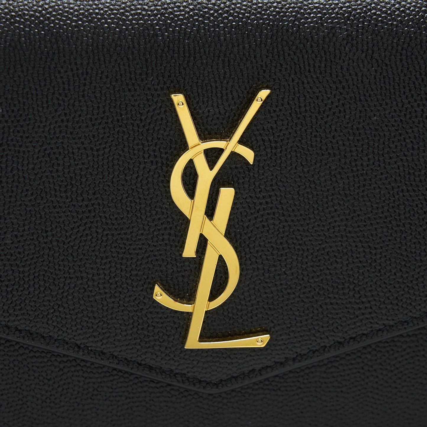Saint Laurent/ Envelop Small Crossbody Purse Grained Calfskin Black