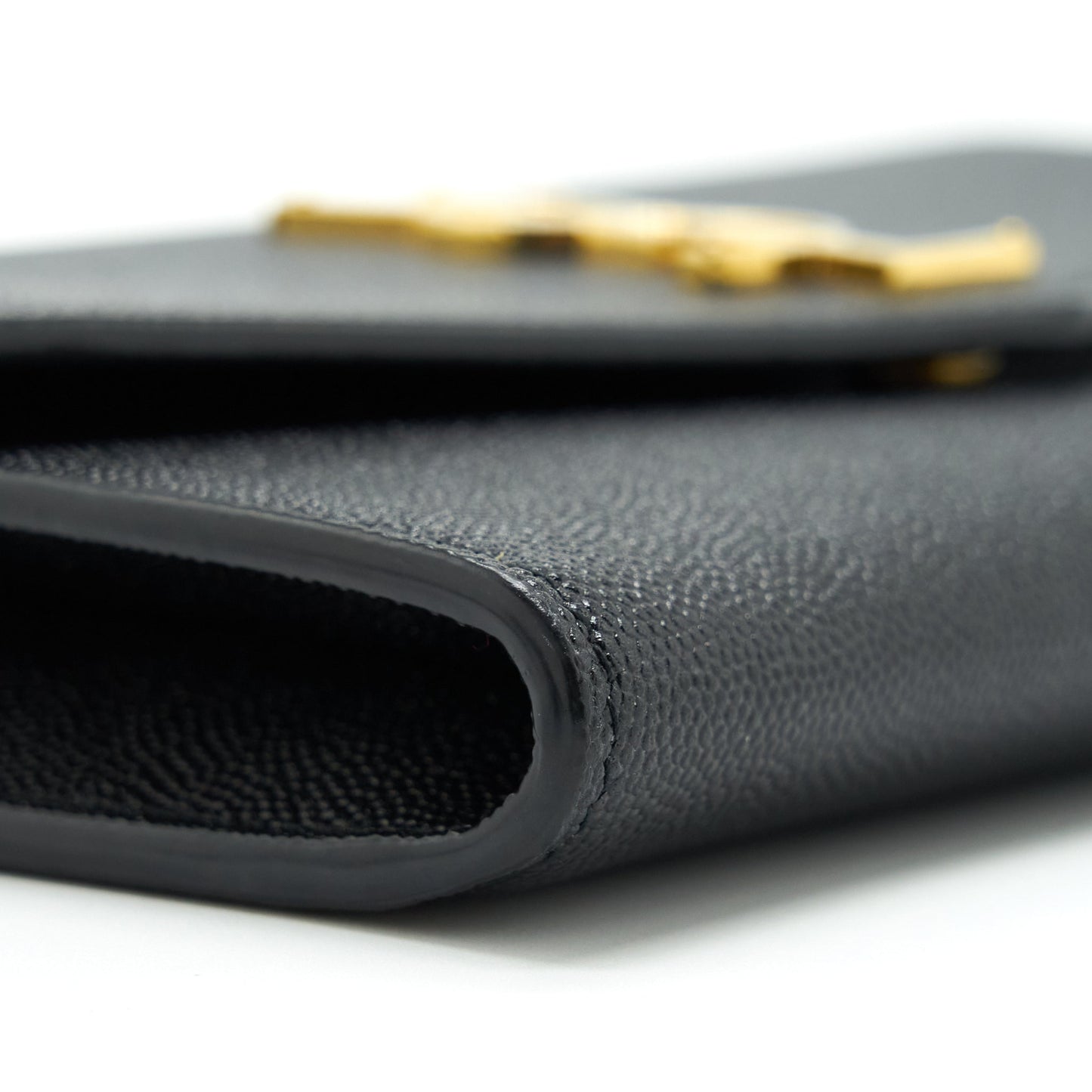 Saint Laurent/ Envelop Small Crossbody Purse Grained Calfskin Black