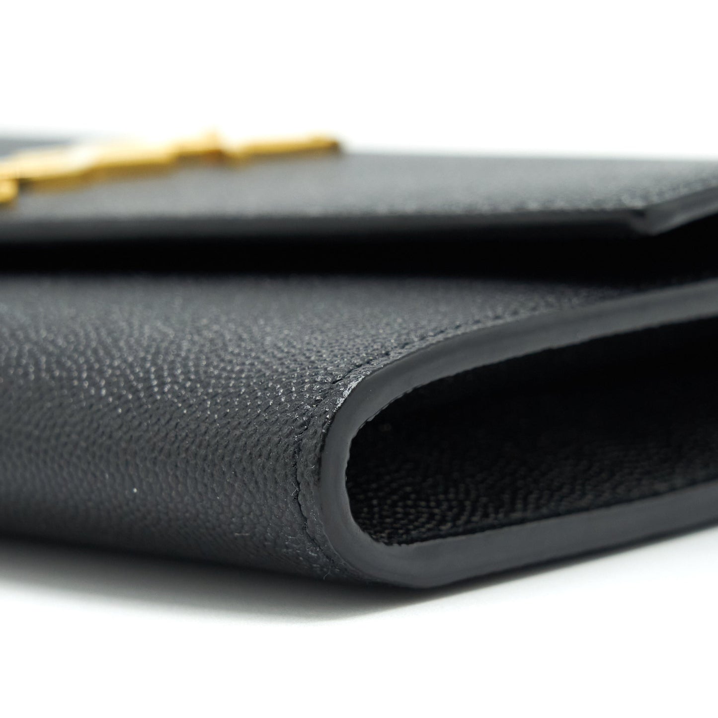 Saint Laurent/ Envelop Small Crossbody Purse Grained Calfskin Black