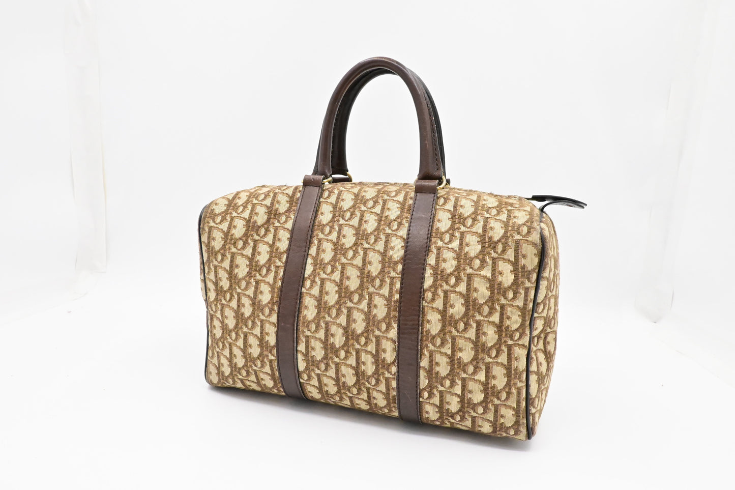 Dior Boston Bag in Brown Oblique Canvas
