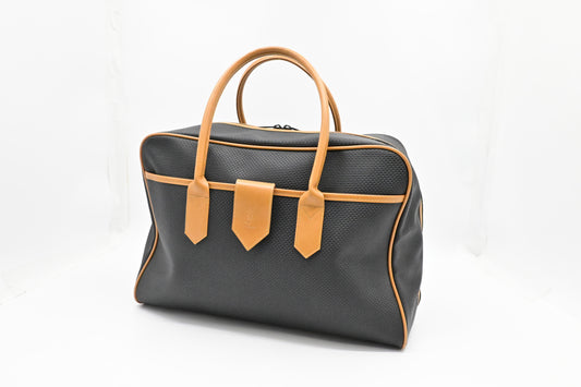 YSL Saint Laurent Boston Bag in Black Coated Canvas