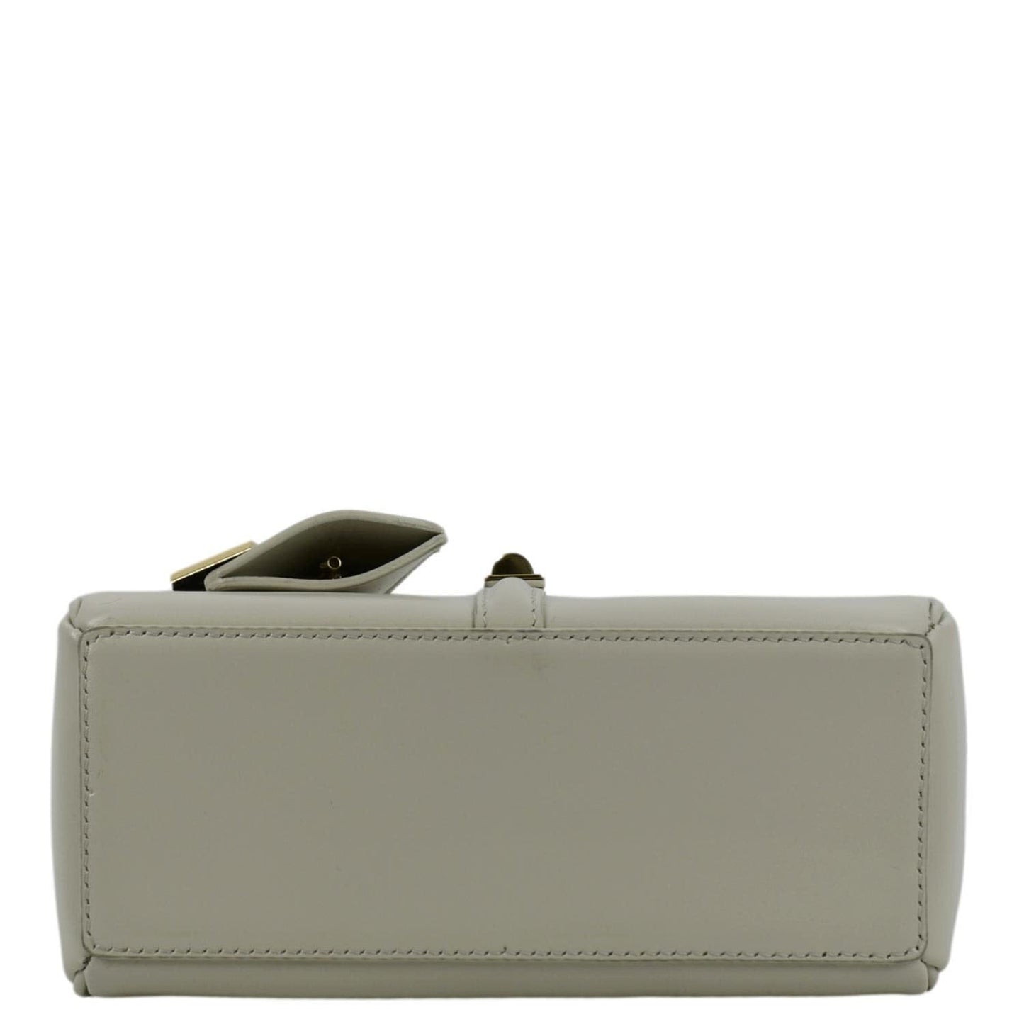 CELINE Laminated Small 16 Leather Shoulder Bag Limestone