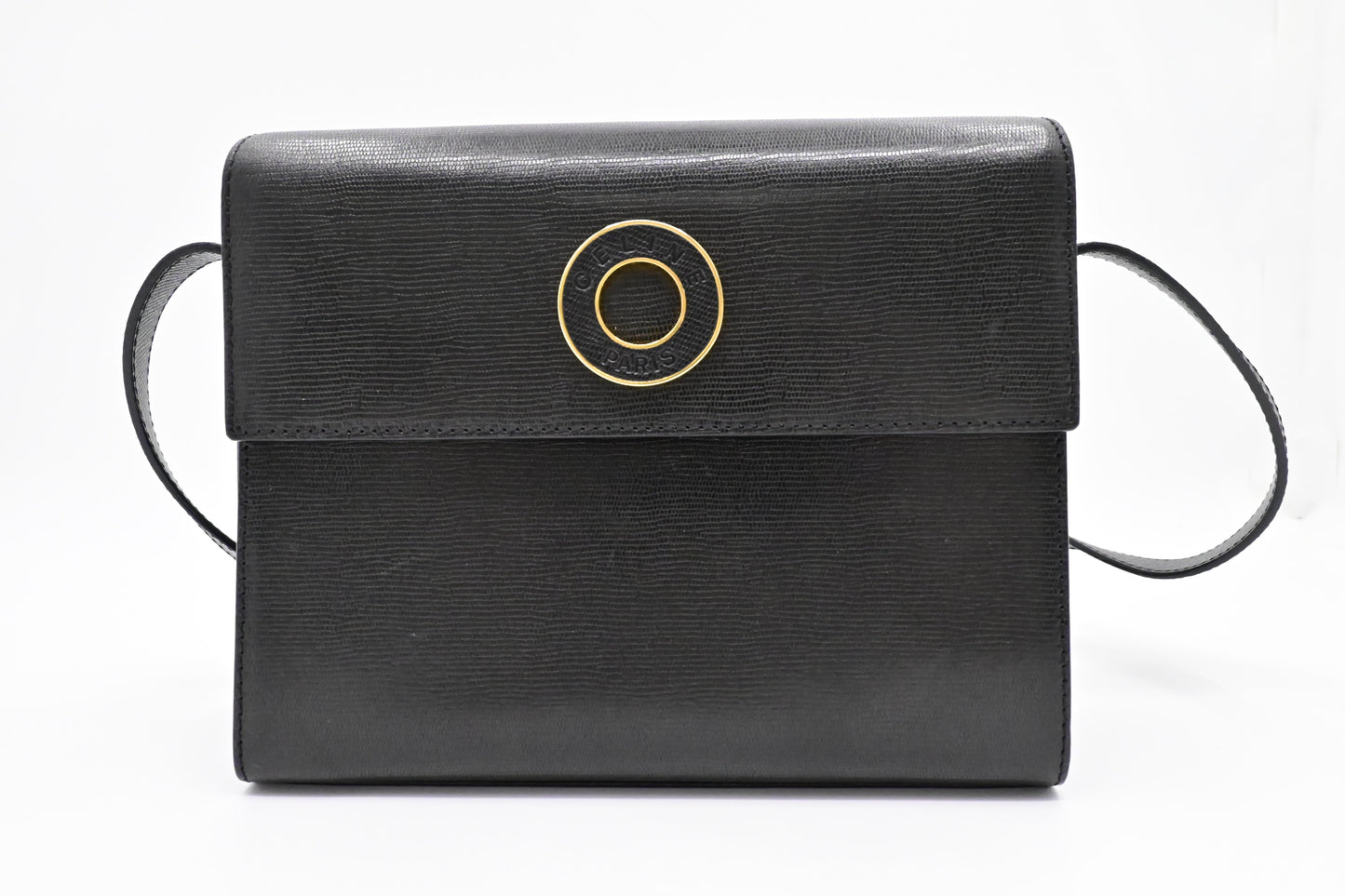 Celine Crossbody Bag in Black Leather