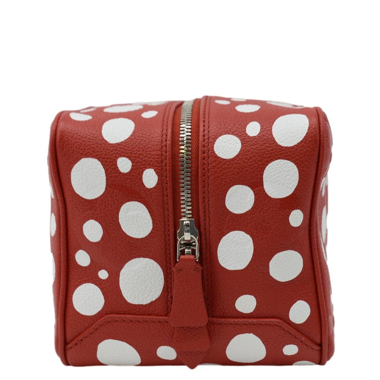 LOUIS VUITTON x YAYOI Kusama Square Overseas Monogram Leather Shoulder Bag Red