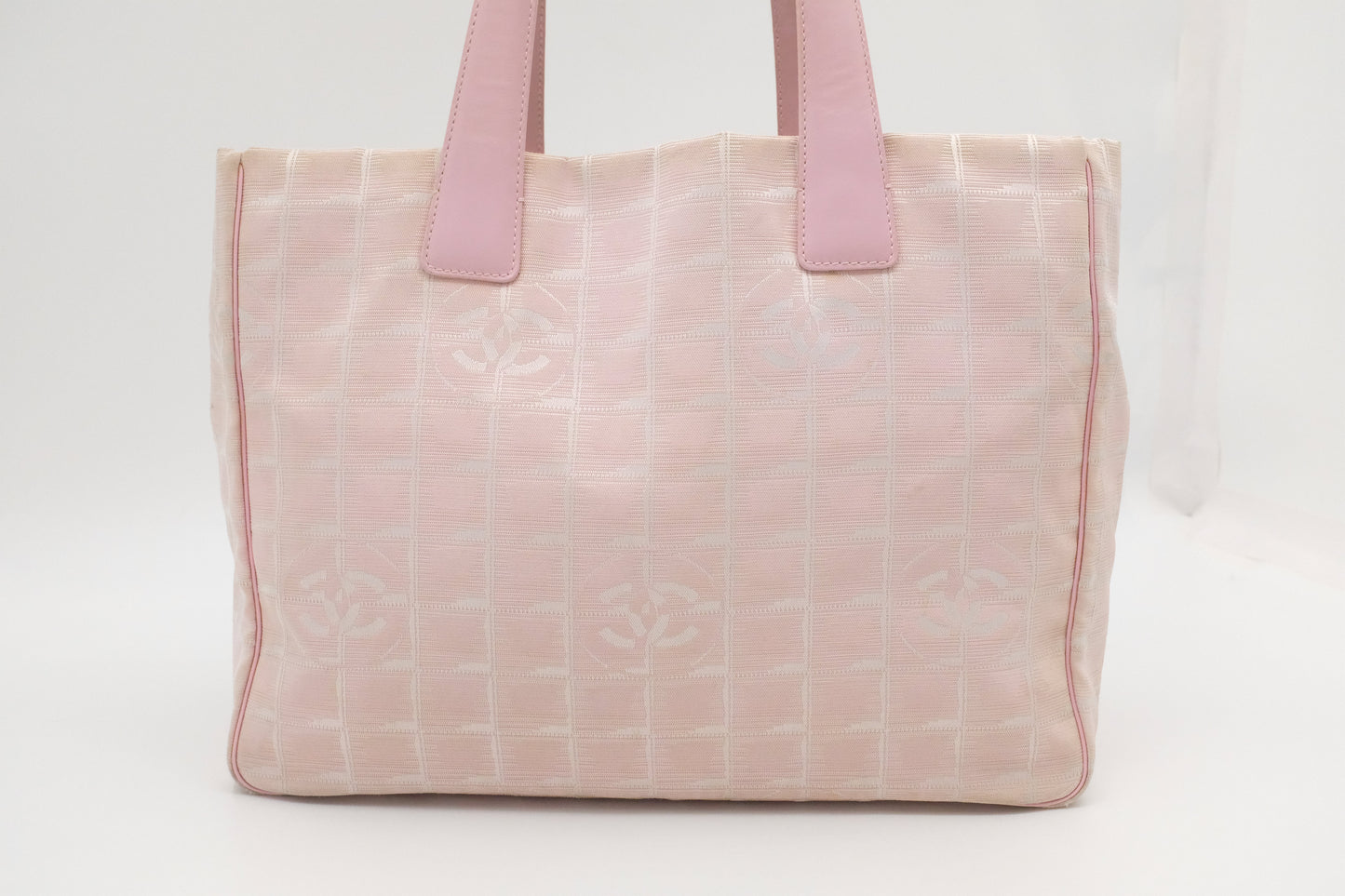 Chanel New Travel Line Tote in Pink Canvas