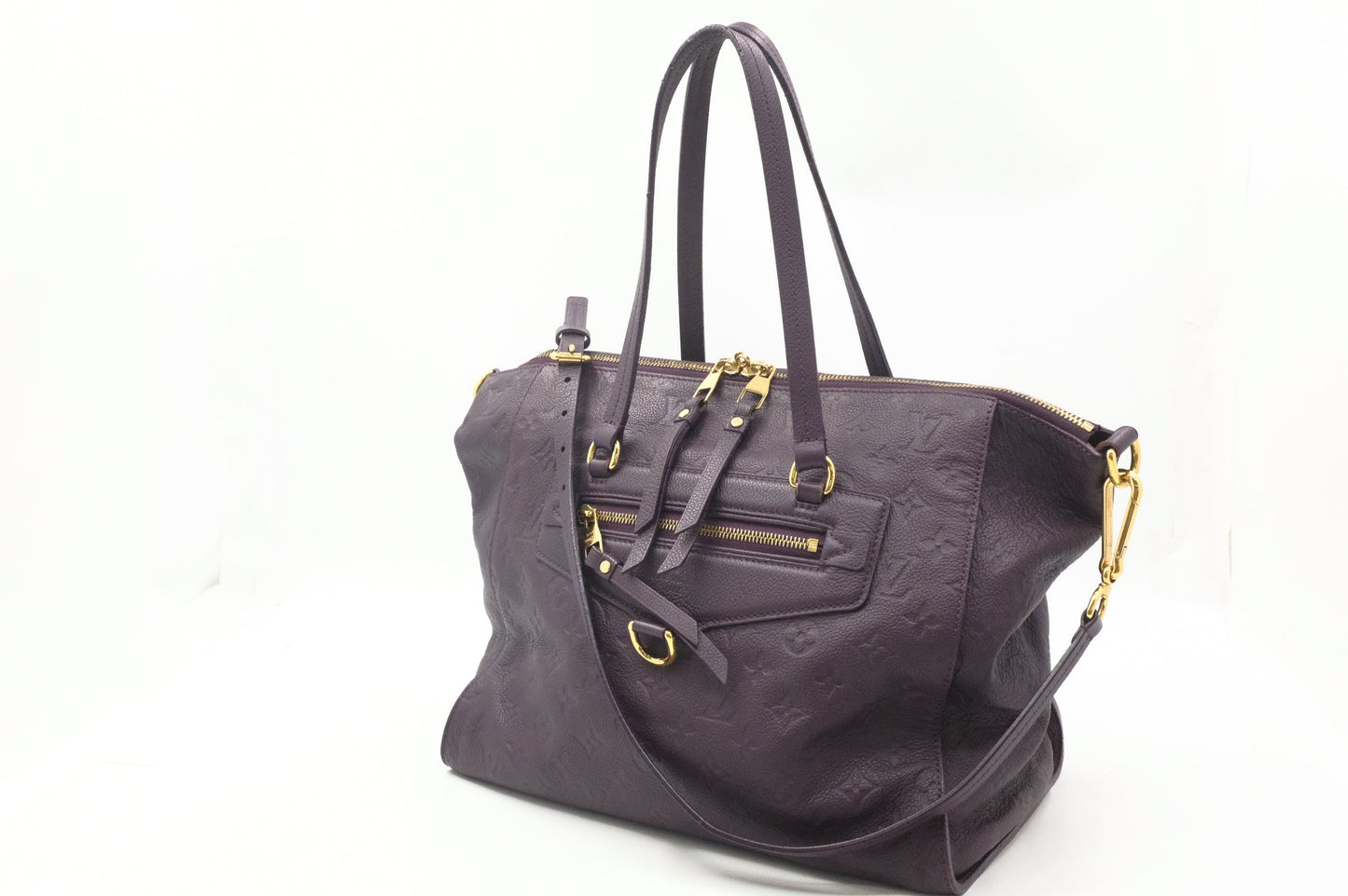 Louis Vuitton Lumine  PM in Purple Empreinte Leather