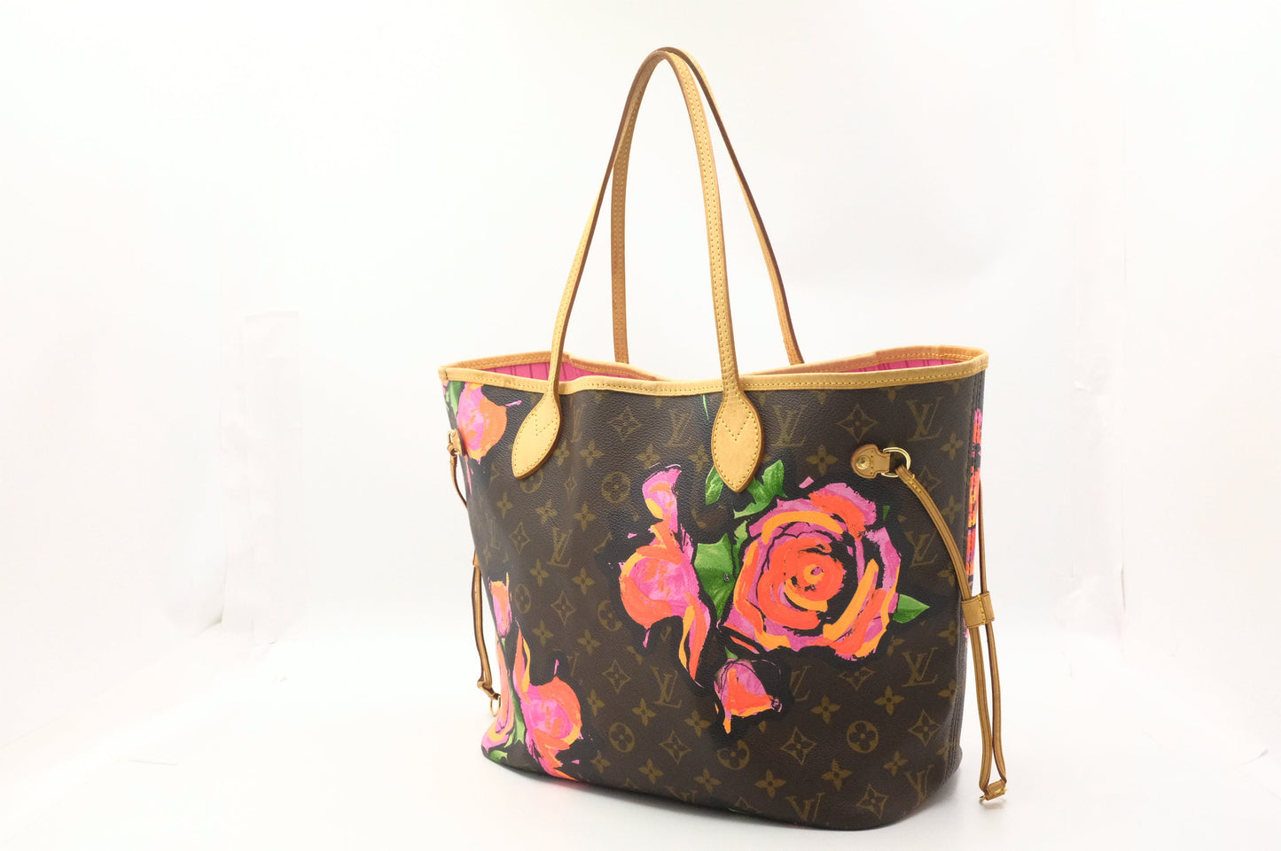 Louis Vuitton x Stephen Spro  Neverfull MM in Roses Monogram Canvas