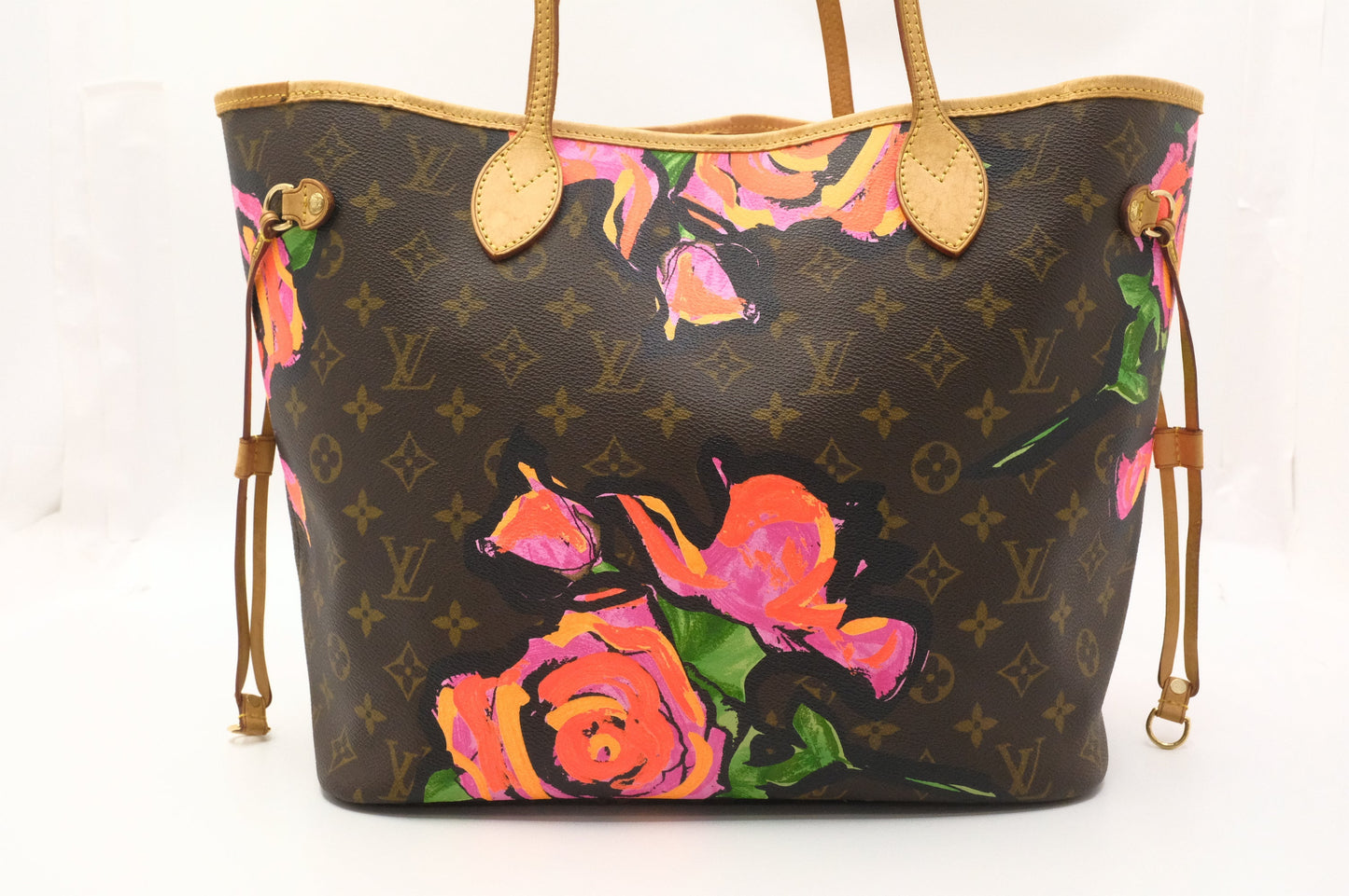 Louis Vuitton x Stephen Spro  Neverfull MM in Roses Monogram Canvas