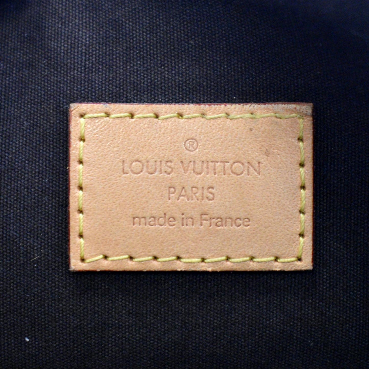 LOUIS VUITTON Alma GM Monogram Vernis Leather Satchel Bag Amarante
