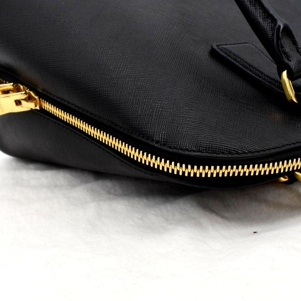 PRADA Lux Medium Promenade Saffiano Leather Shoulder Bag Nero BL0837