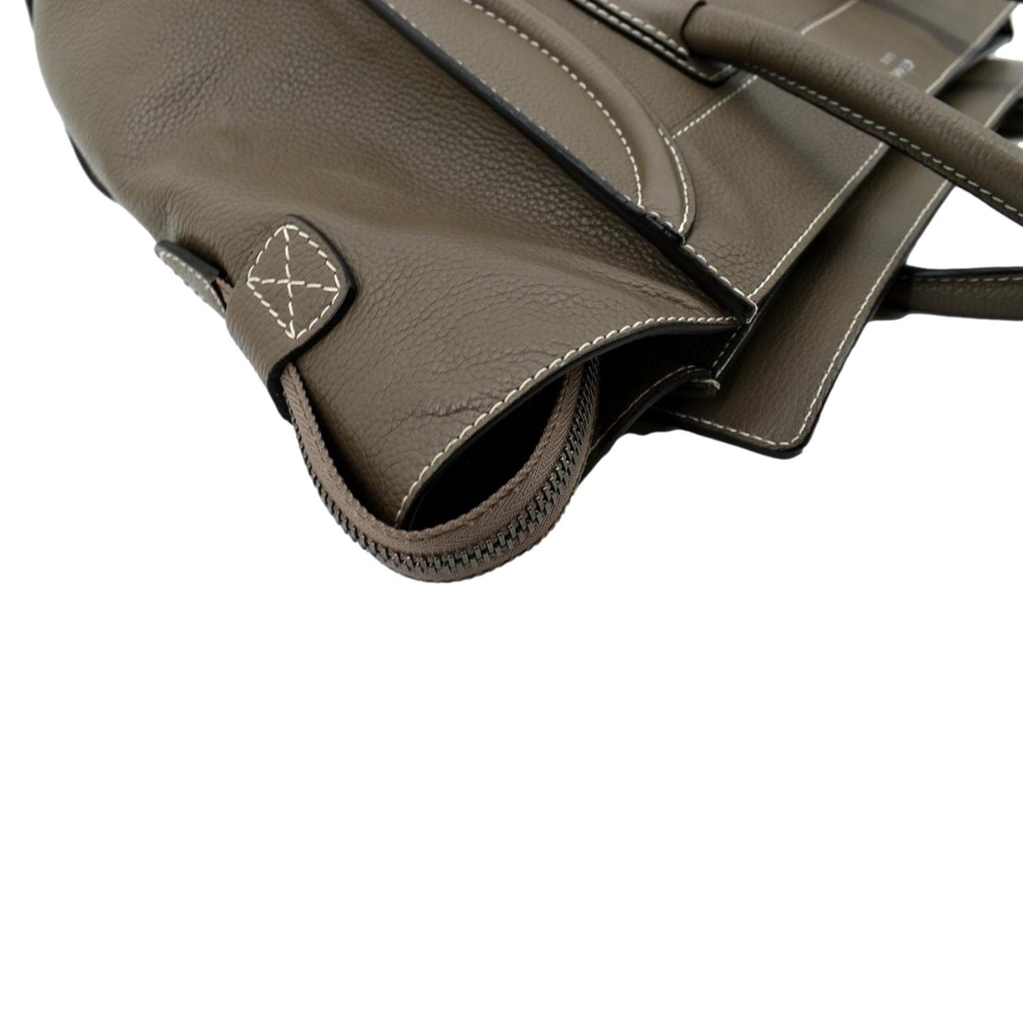 CELINE Souris Mini Luggage Calfskin  Leather Tote Bag Dune -