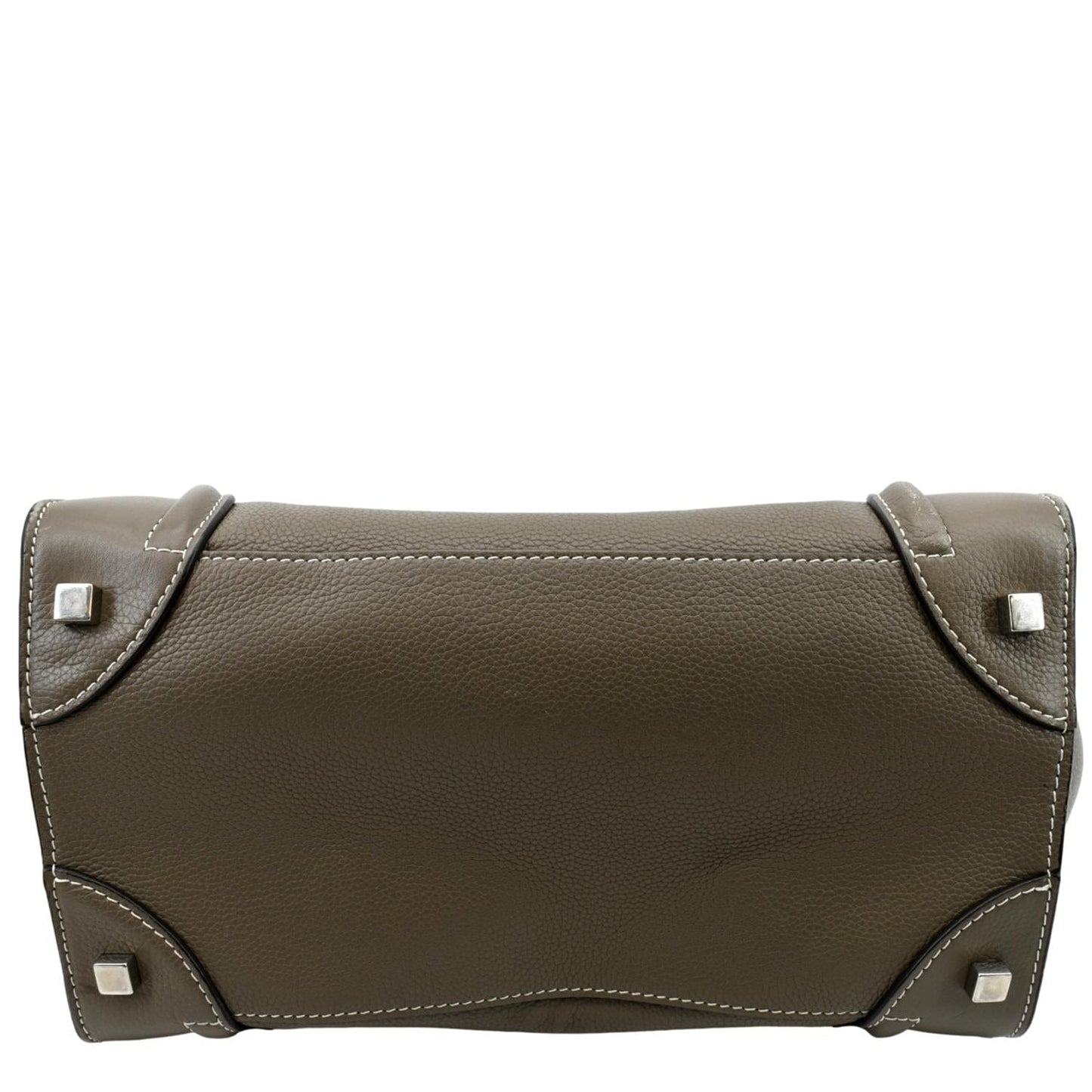CELINE Souris Mini Luggage Calfskin  Leather Tote Bag Dune -