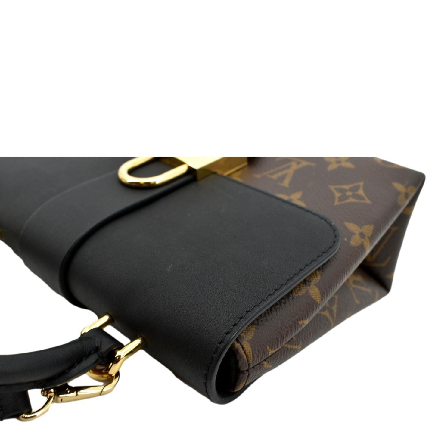 LOUIS VUITTON Locky BB Monogram Canvas Crossbody Bag Brown