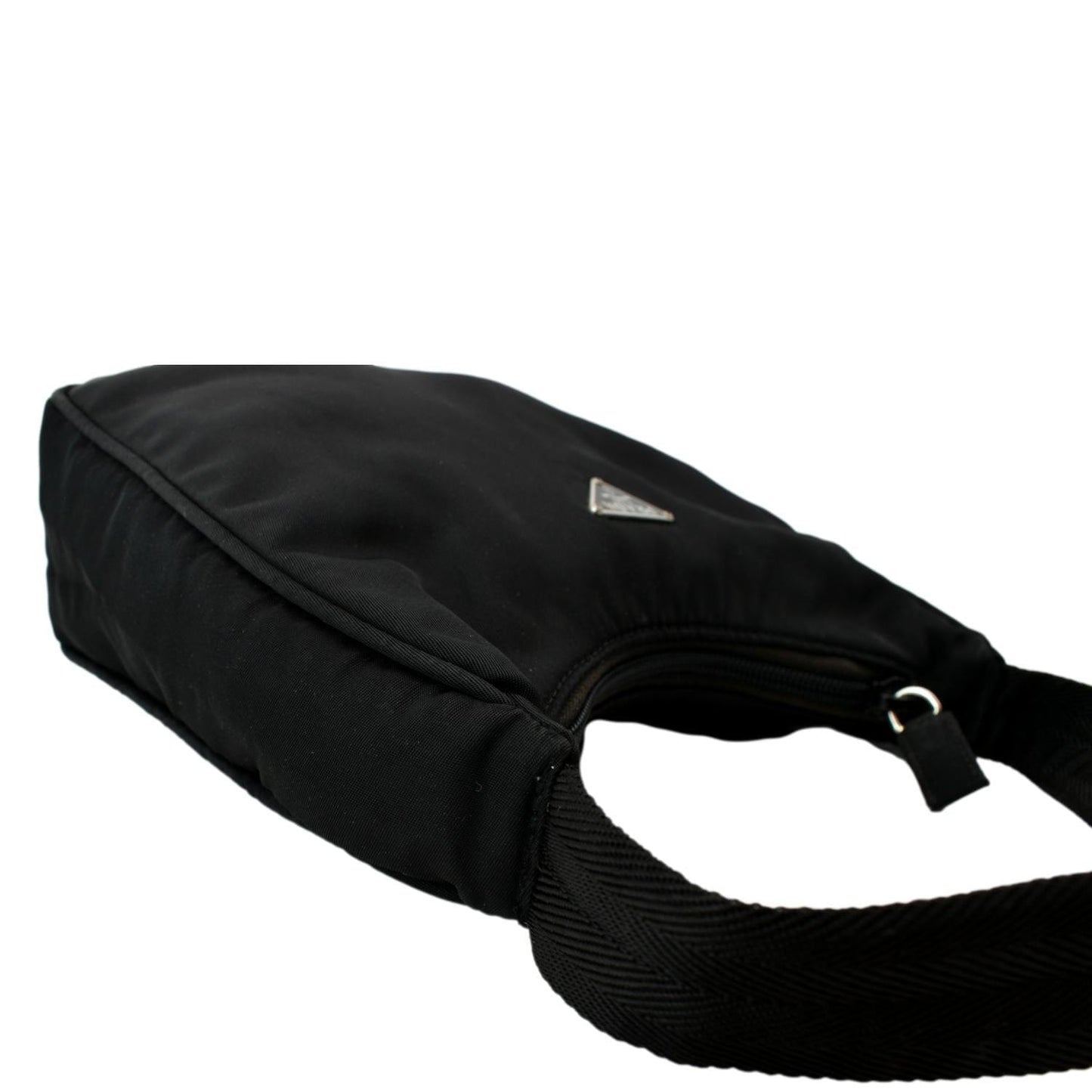 PRADA Tessuto Mini Re-Edition Nylon Shoulder Bag Black