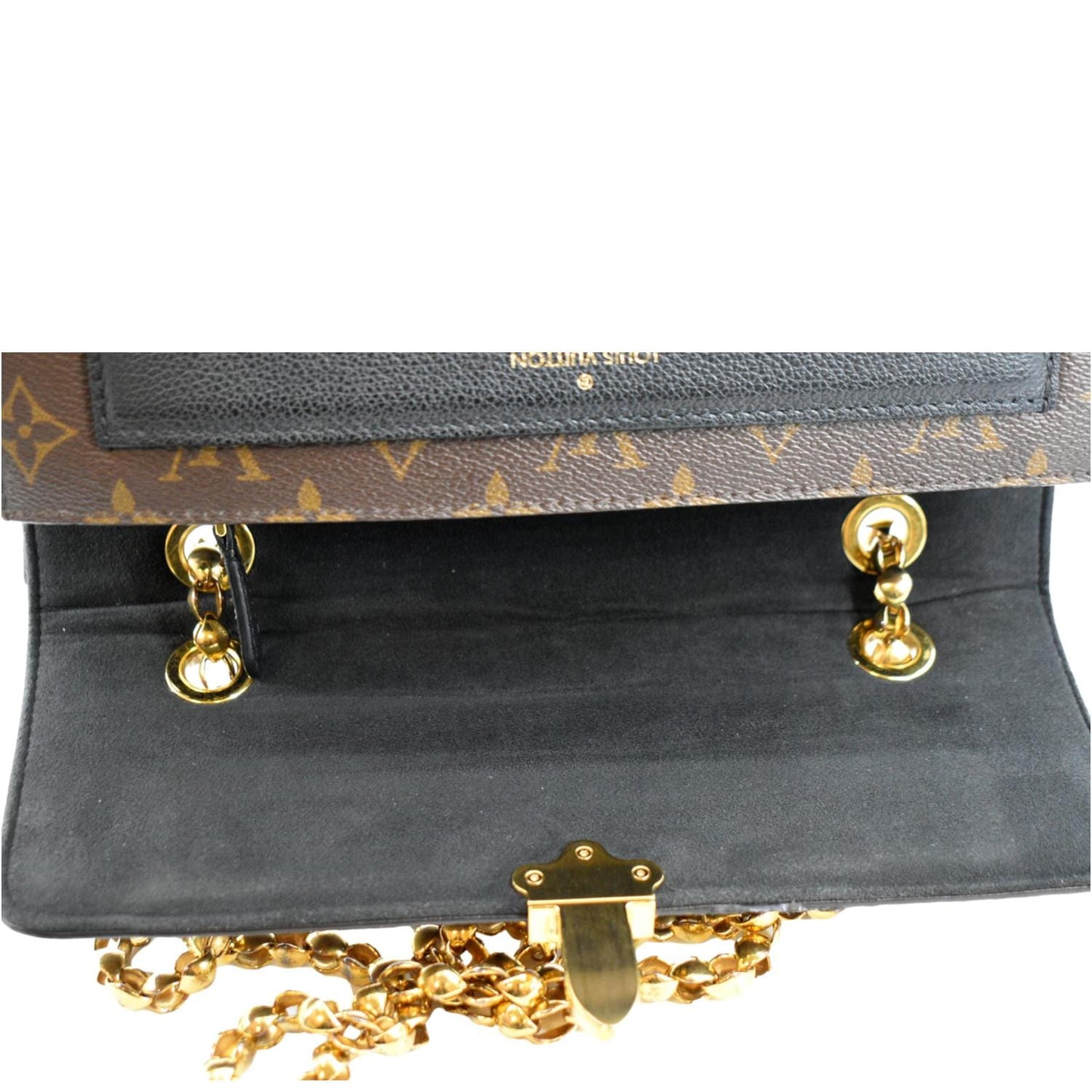 LOUIS VUITTON Victoire Monogram Canvas Crossbody Bag Black