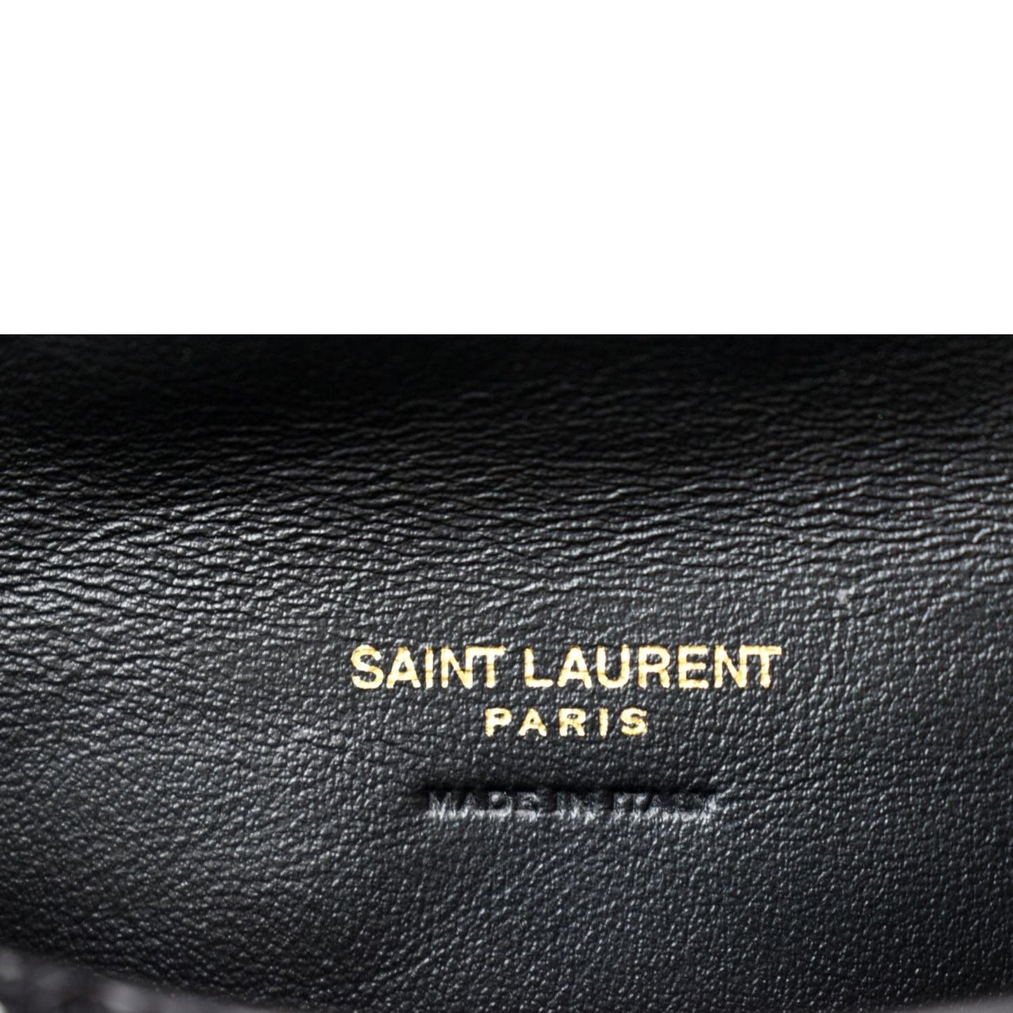 YVES SAINT LAURENT Small Puffer Sequin Clutch Wallet Black -