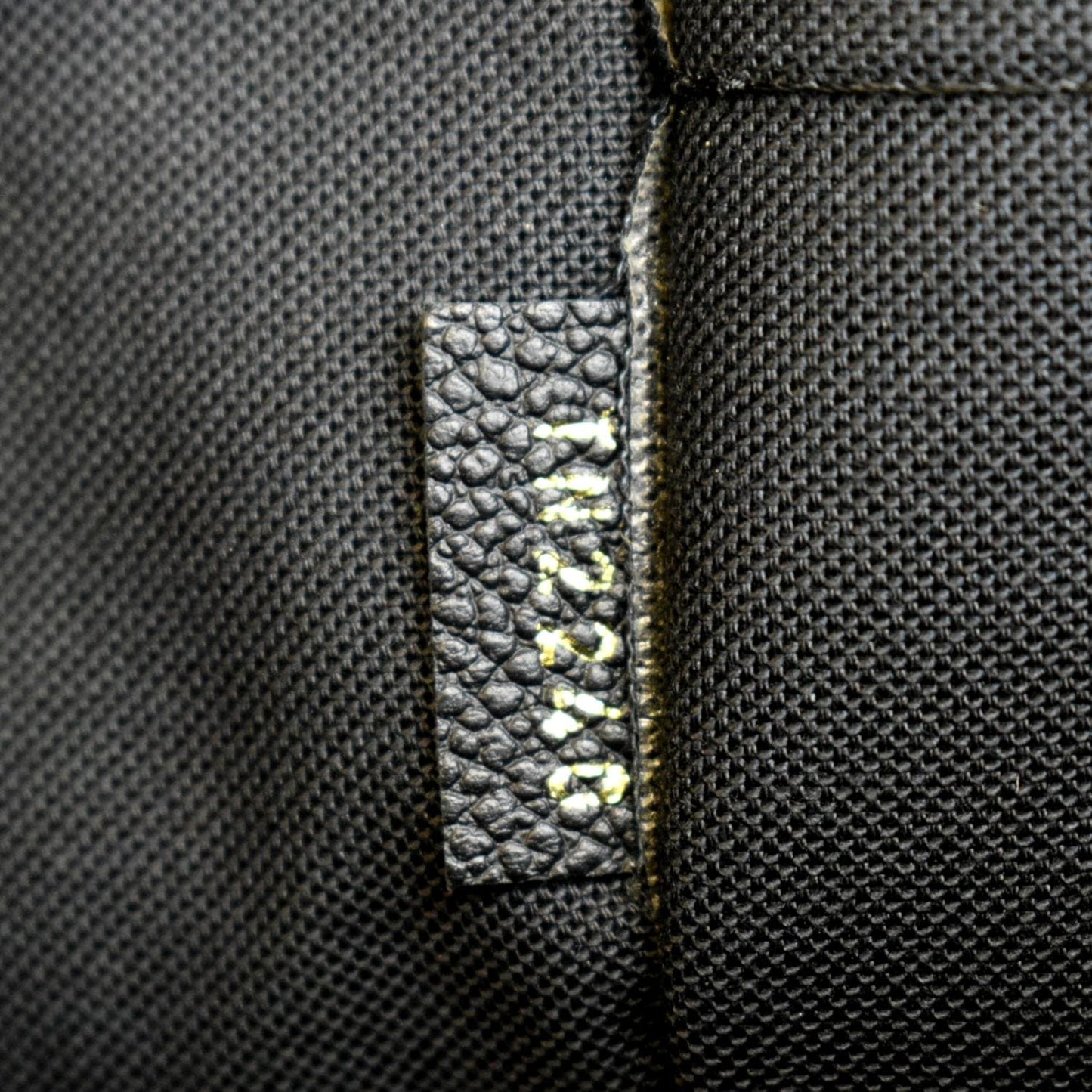LOUIS VUITTON Daily Pouch Monogram Embossed Leather Clutch Bag Black
