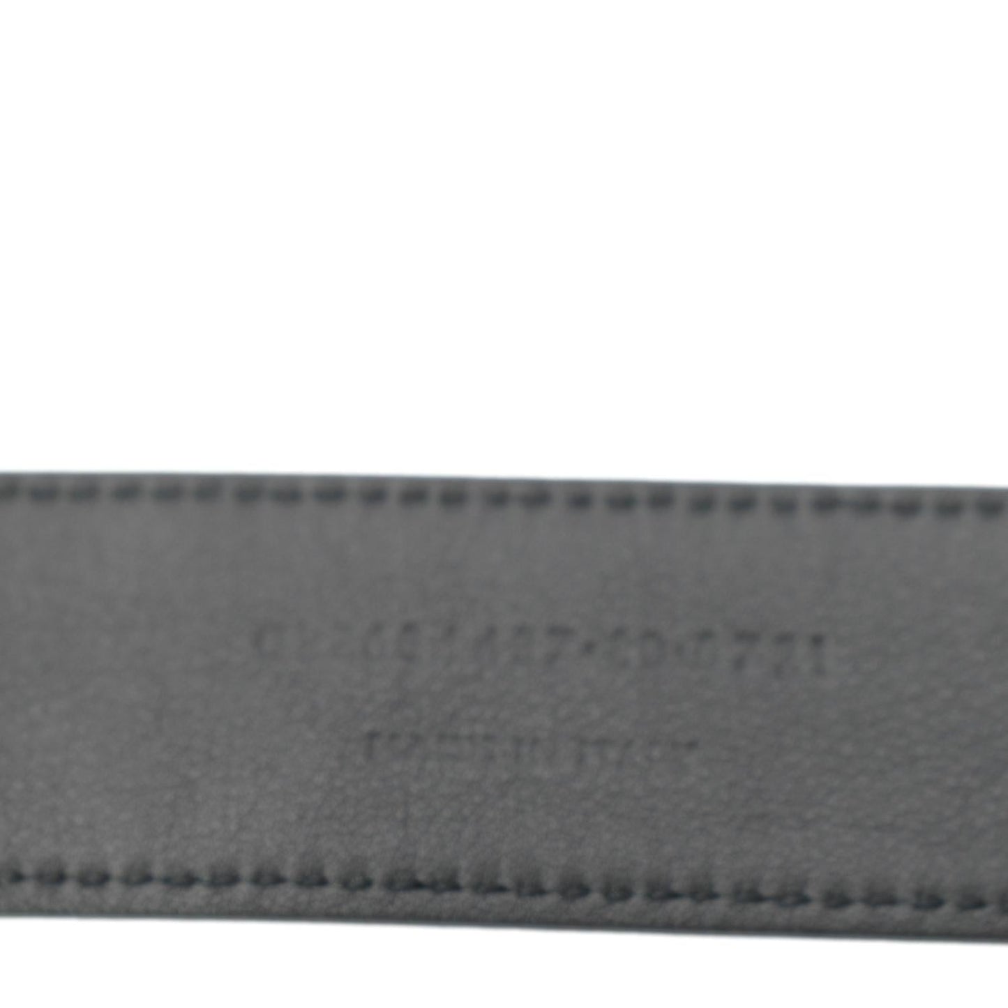 YVES SAINT LAURENT Monogram Leather Belt Black