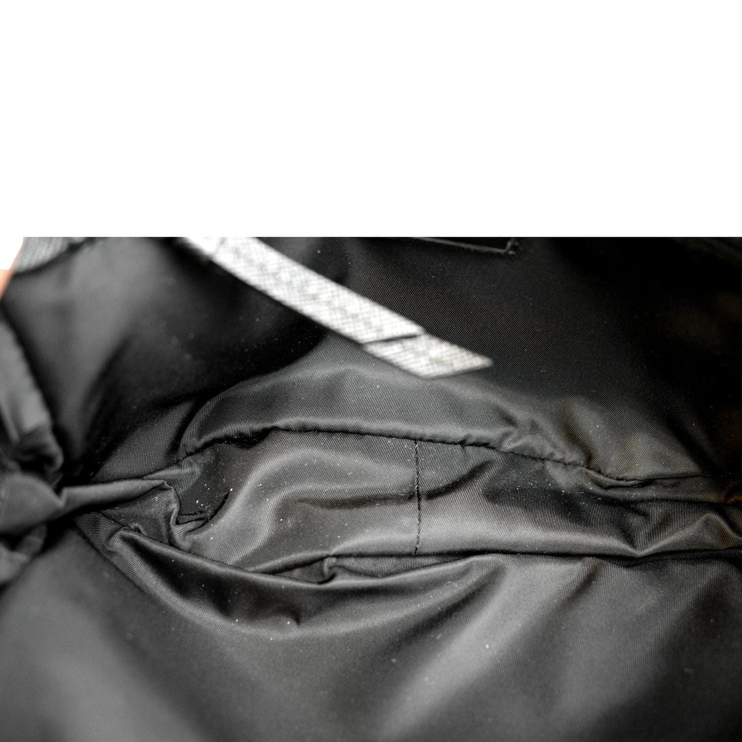 PRADA Re-Nylon Leather Belt Bag Black